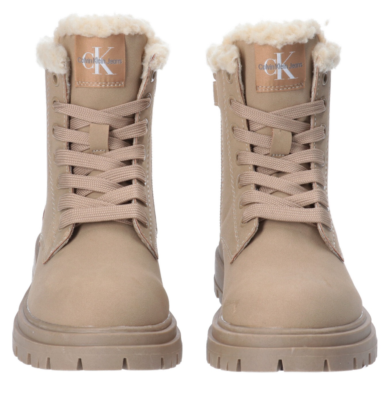 Calvin Klein Jeans Schnürboots, Winterboots, Stiefel mit Plateausohle und Blockabsatz