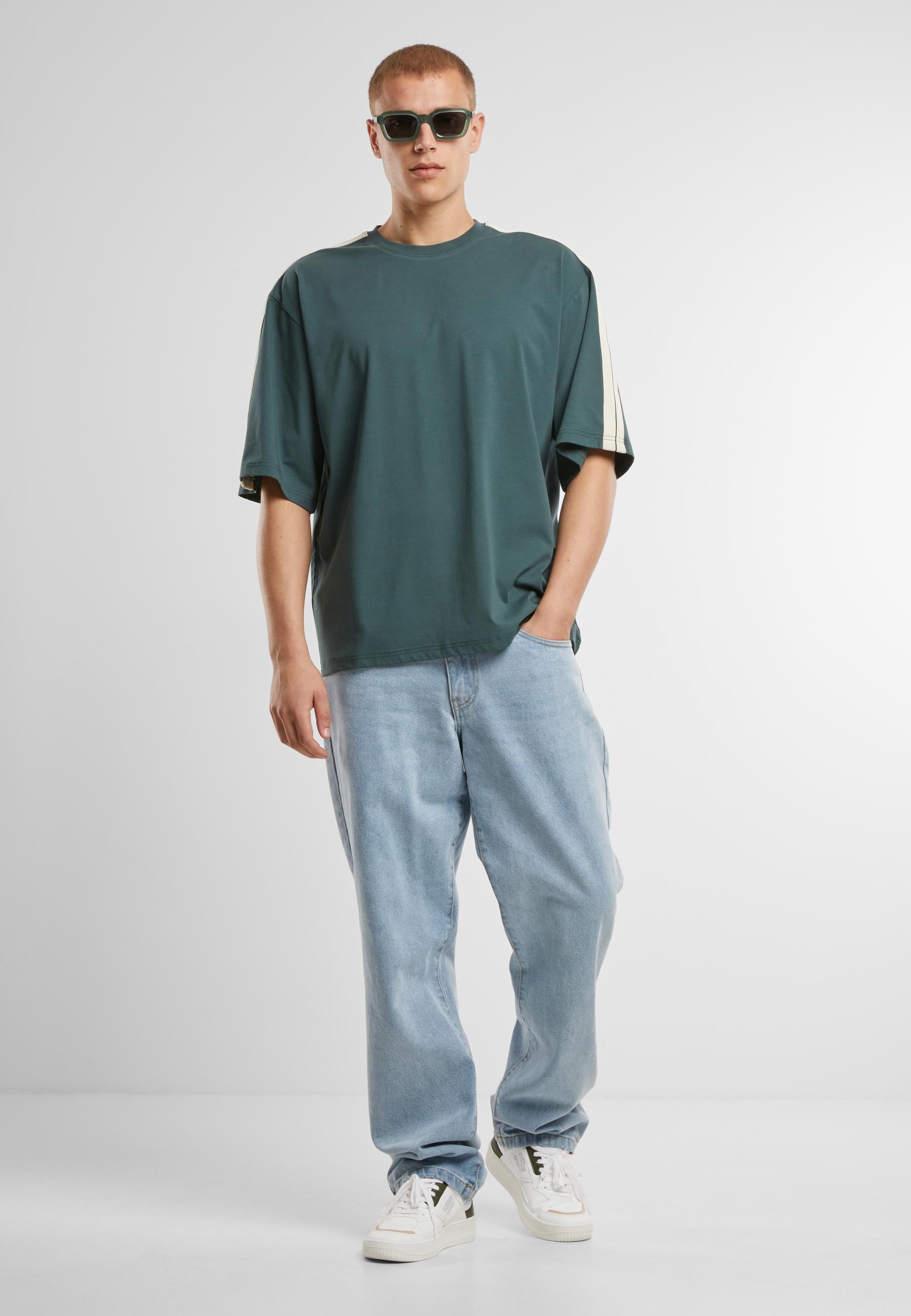 URBAN CLASSICS T-Shirt »Urban Classics Tennis Core Tee«, (1 tlg.)