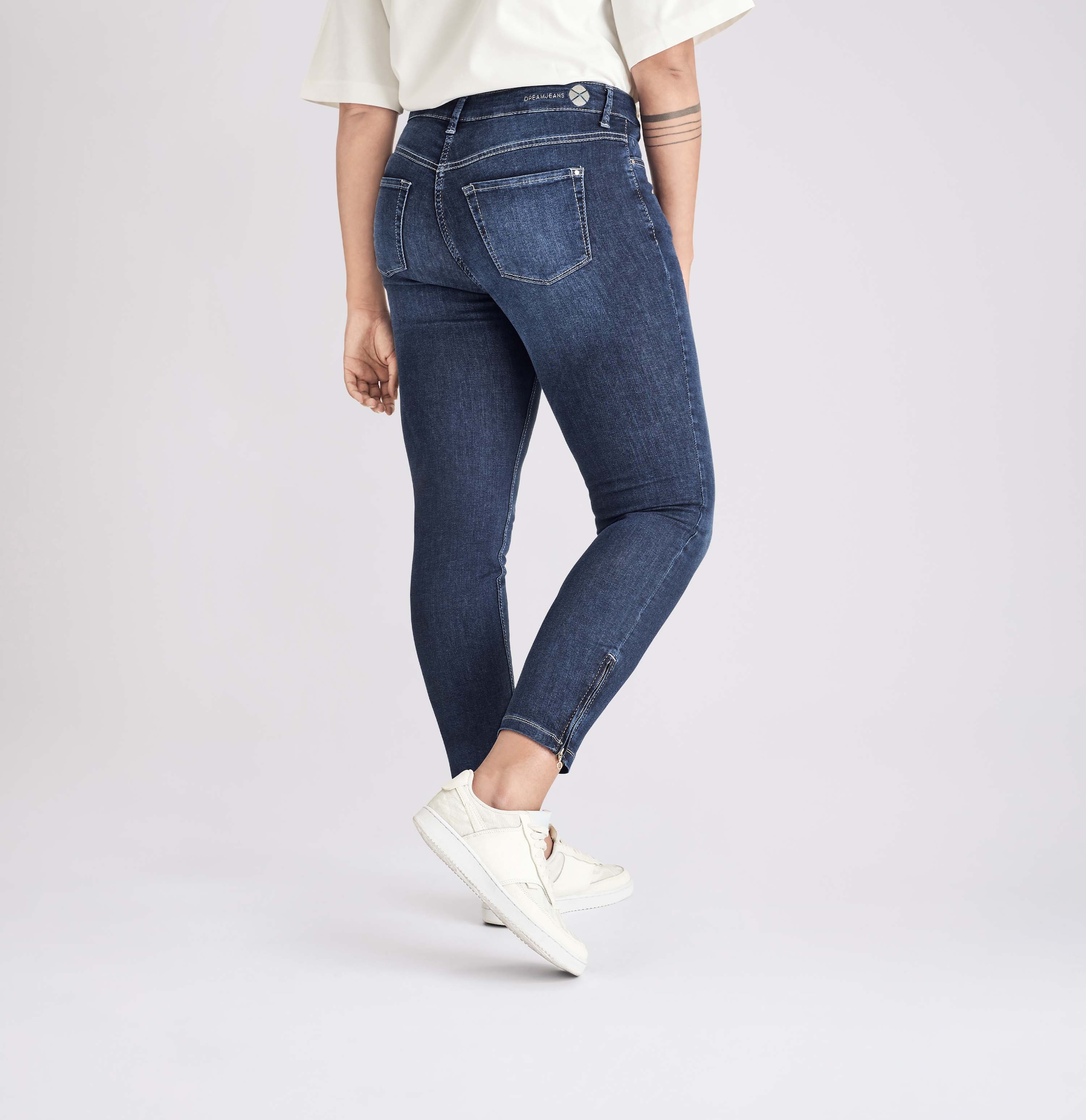 MAC 7/8-Jeans »Dream Chic«, verkürzte Form mit Reißverschluss