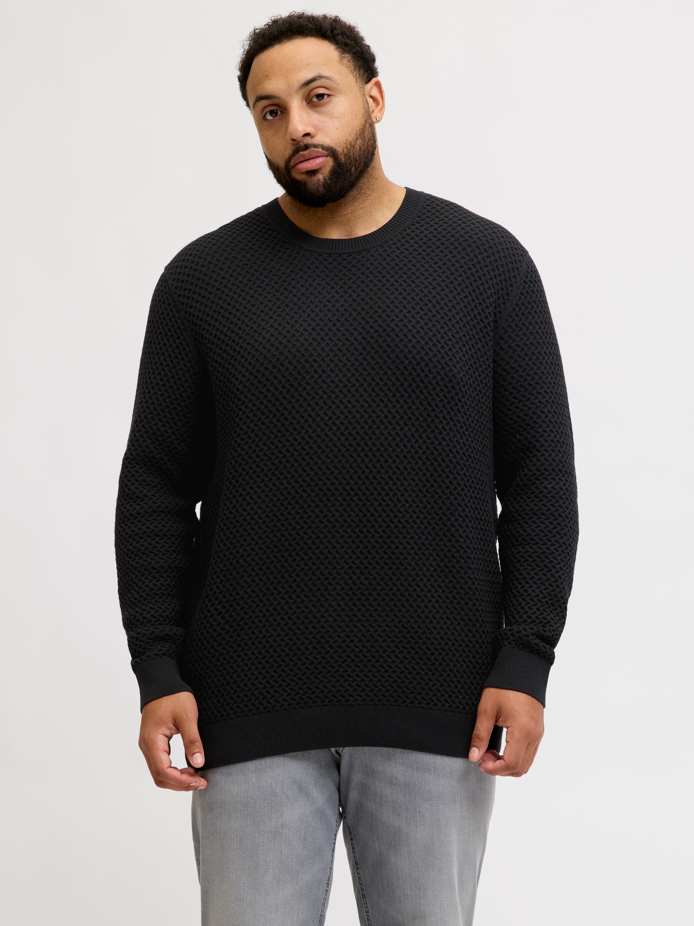 Jack & Jones PlusSize Strickpullover "JPRBLUBARKLEY KNIT CREW NECK PLS" günstig online kaufen