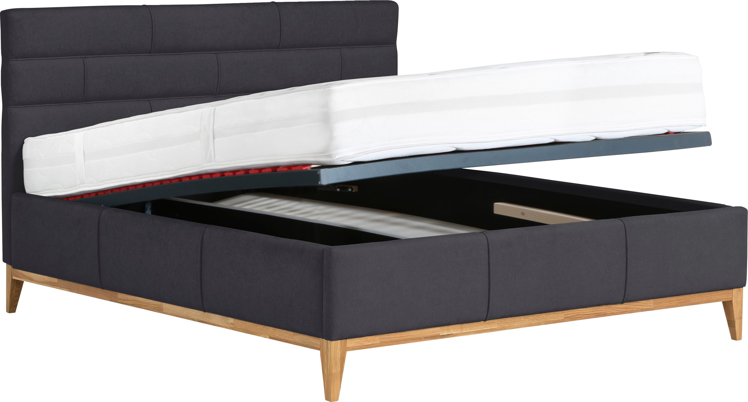 Thumbnail - Leonique Polsterbett "Balaine" mit Lattenrost, Bettkasten, auch mit 7-Zonen-Taschenfederkernmatratze