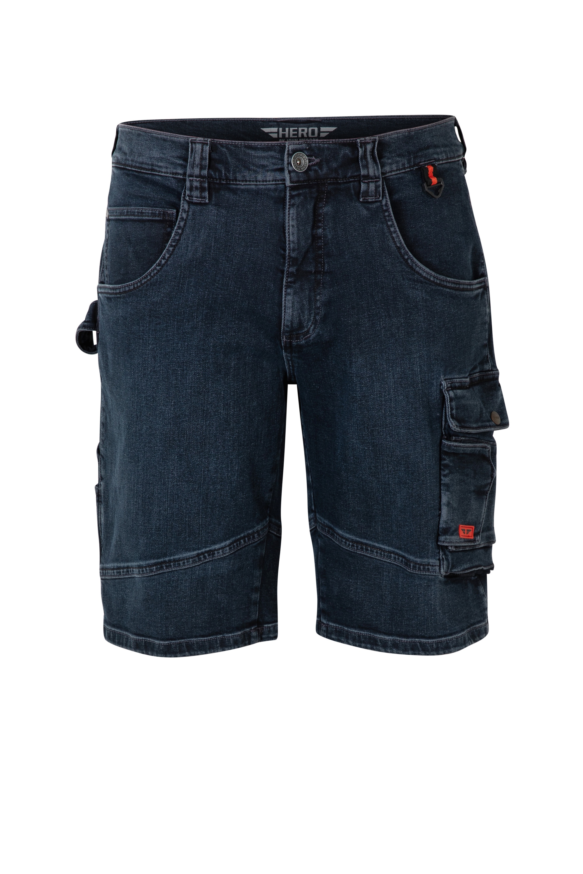 HERO by John Medoox "LUCAN Denim Workwear Arbeits-Cargoshorts Jeans" Arbeits-Cargoshorts Jeans Denim / Jeansfür Herren
