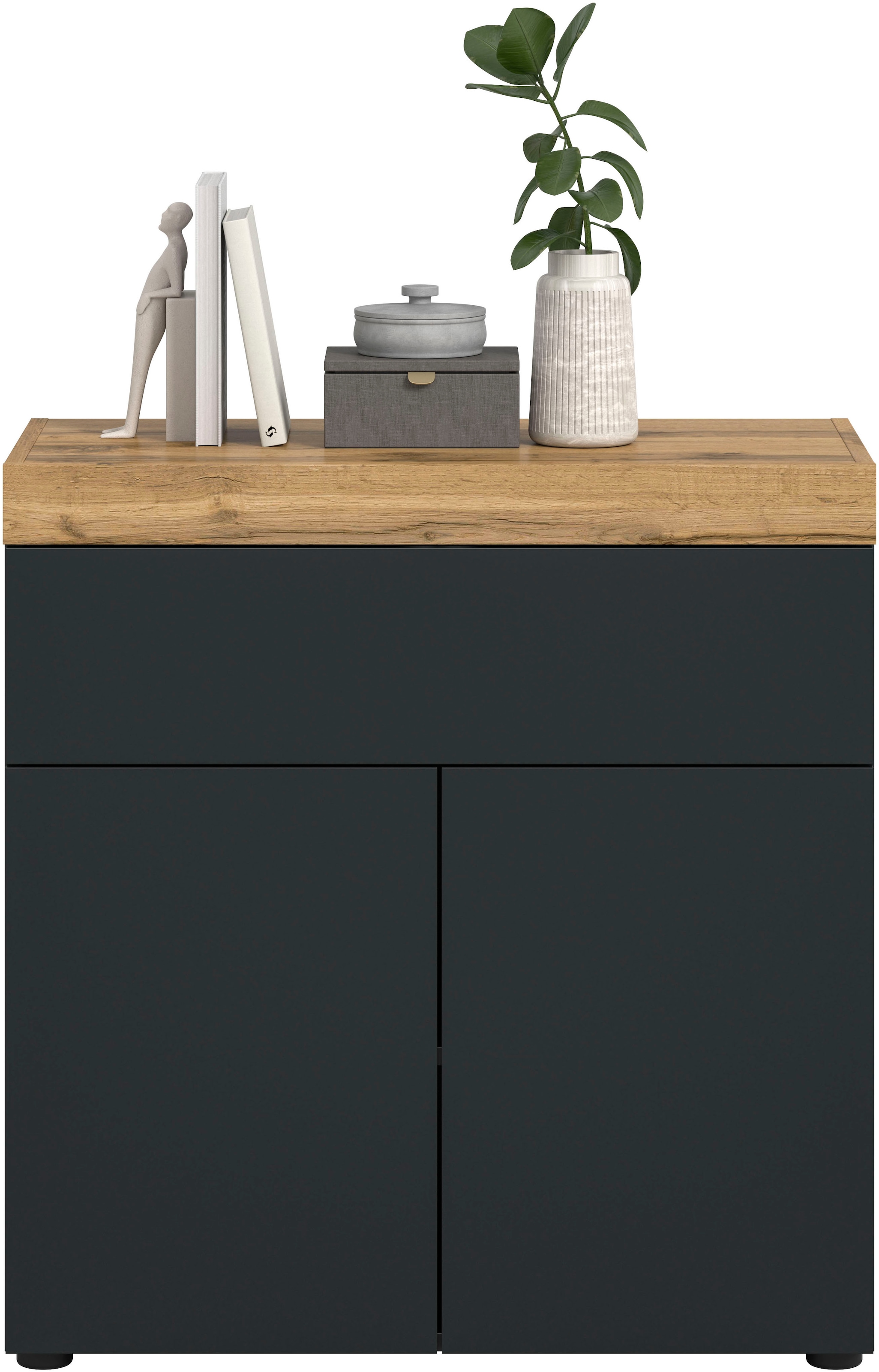 OTTO home Kommode »MAMBO, TOPSELLER!, Breite 77cm, 2 Türen, 1 Einlegeboden, 1 Schubkasten« 1 Stk. tlg. Kommode, Anrichte, Wohnzimmer, Schlafzimmer