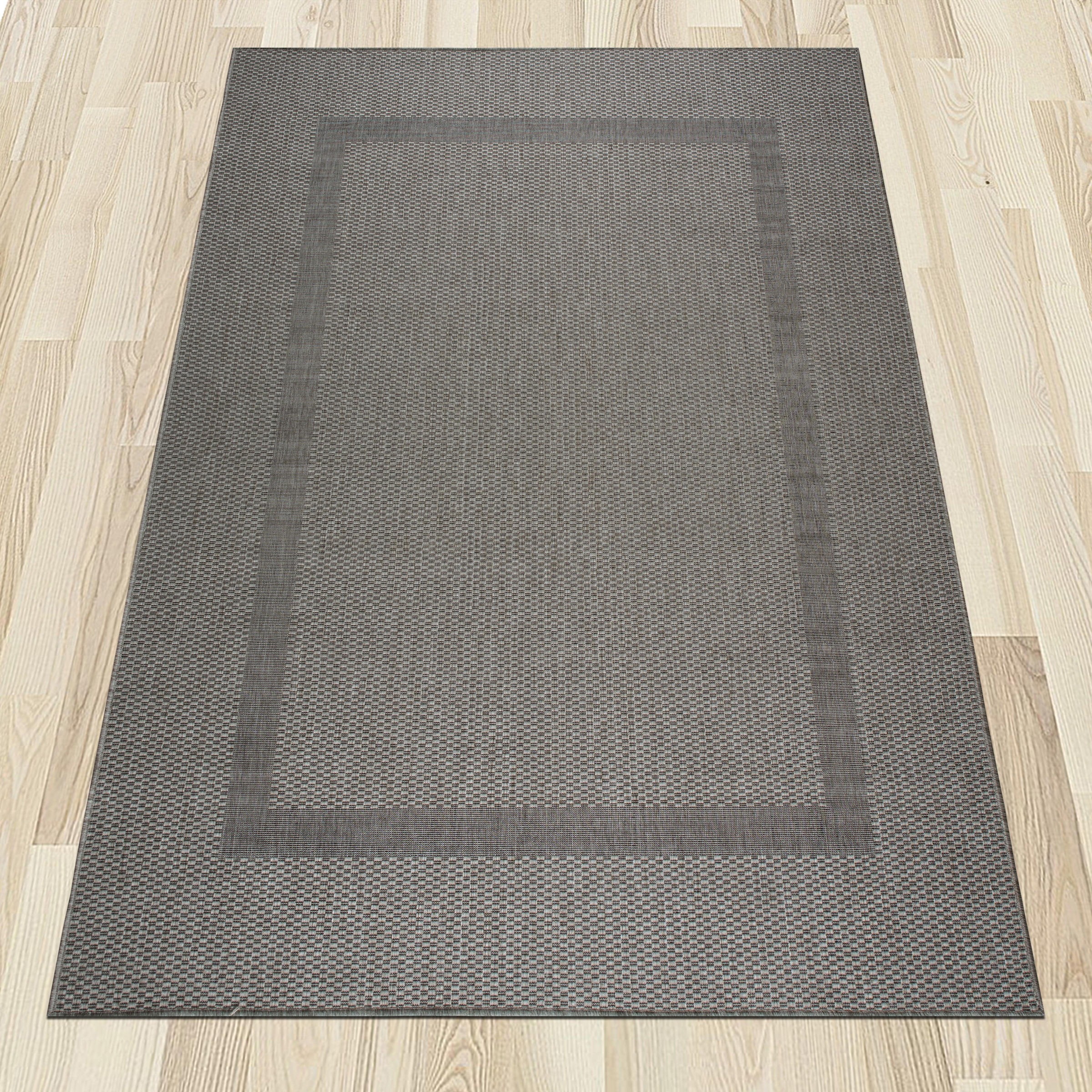 my home Teppich »Venedig Bordüre auch als Läufer erhältlich«, rechteckig, 3 mm Höhe, In- und Outdoor geeignet, Sisal-Optik, Wetterfest & UV-beständig