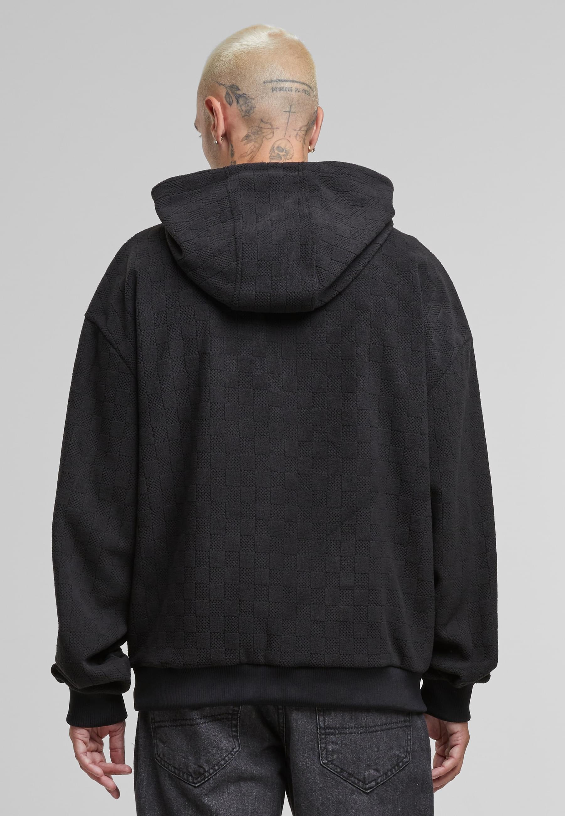 URBAN CLASSICS Kapuzensweatshirt »Urban Classics Jaquard Velvet Suit«, (1 tlg.)
