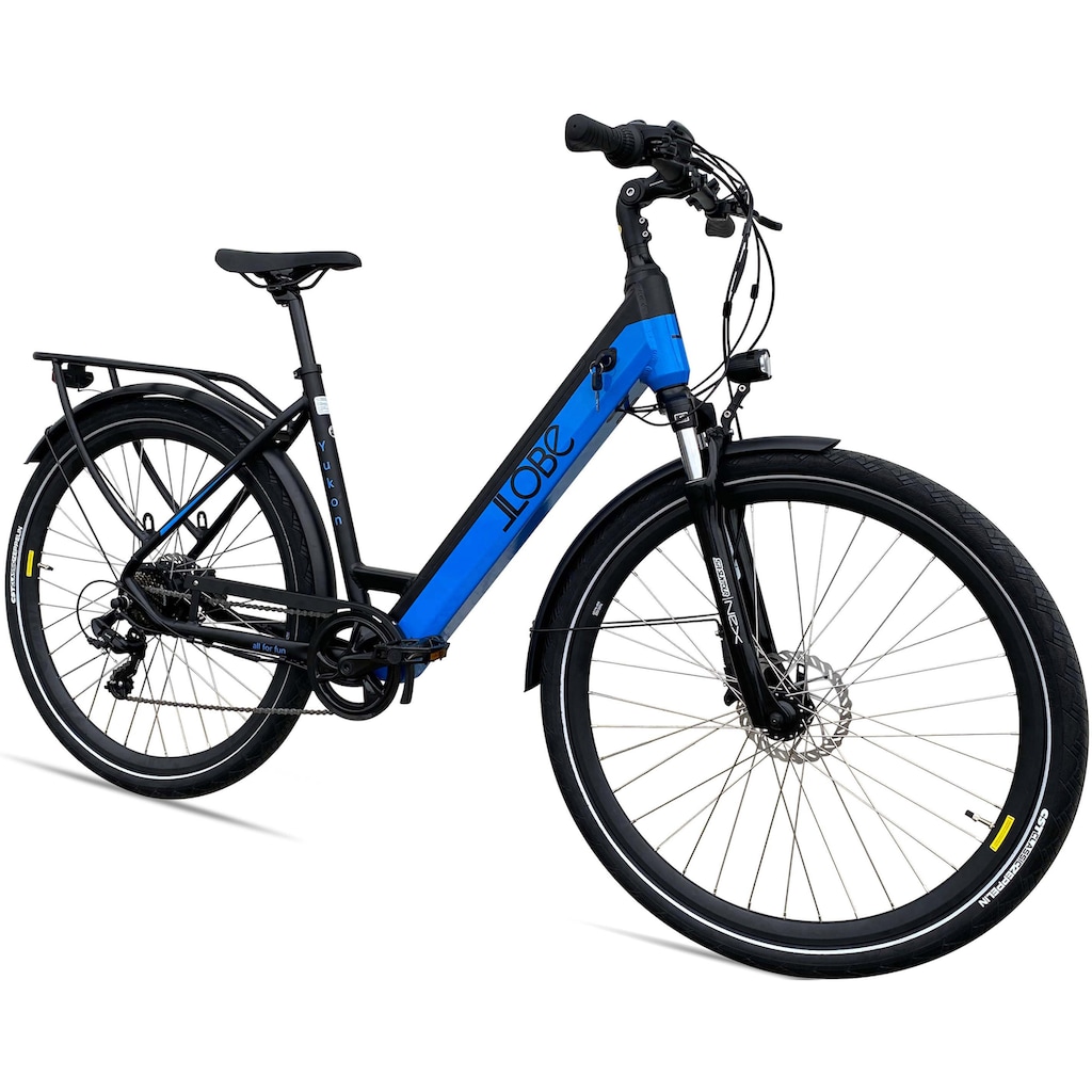 LLobe E-Bike »Yukon Lady 28"«, 7 Gang, Shimano, Heckmotor 250 W