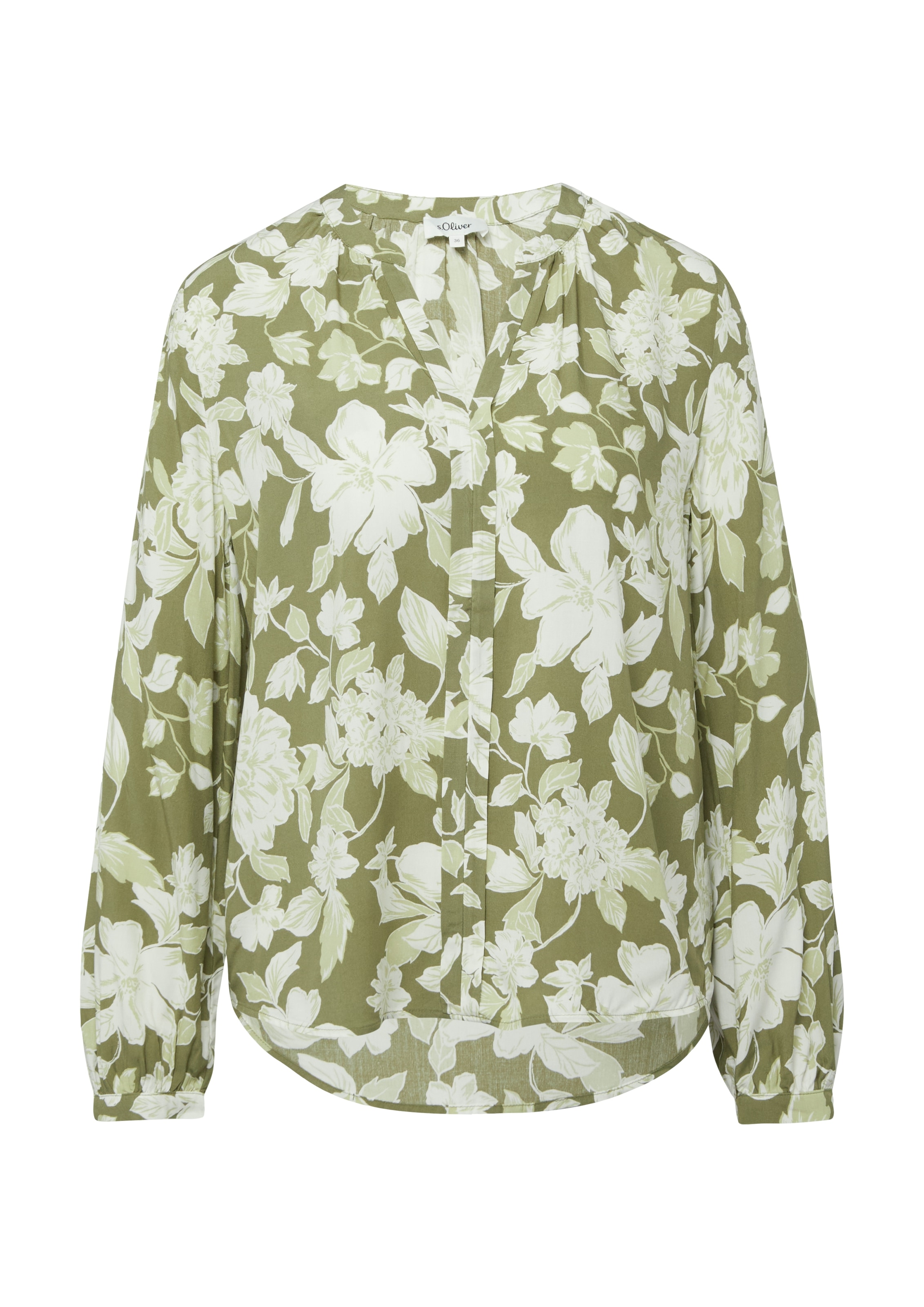 s.Oliver Langarmbluse mit All-Over Print günstig online kaufen