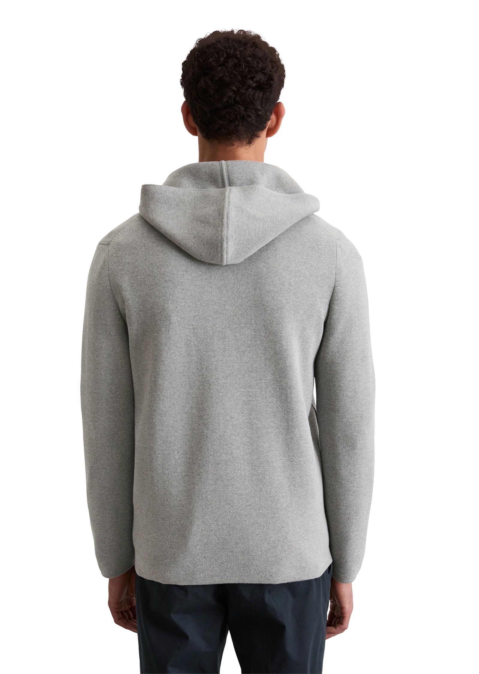 Marc O'Polo Kapuzenstrickjacke, mit Zwei-Wege-Reißverschluss