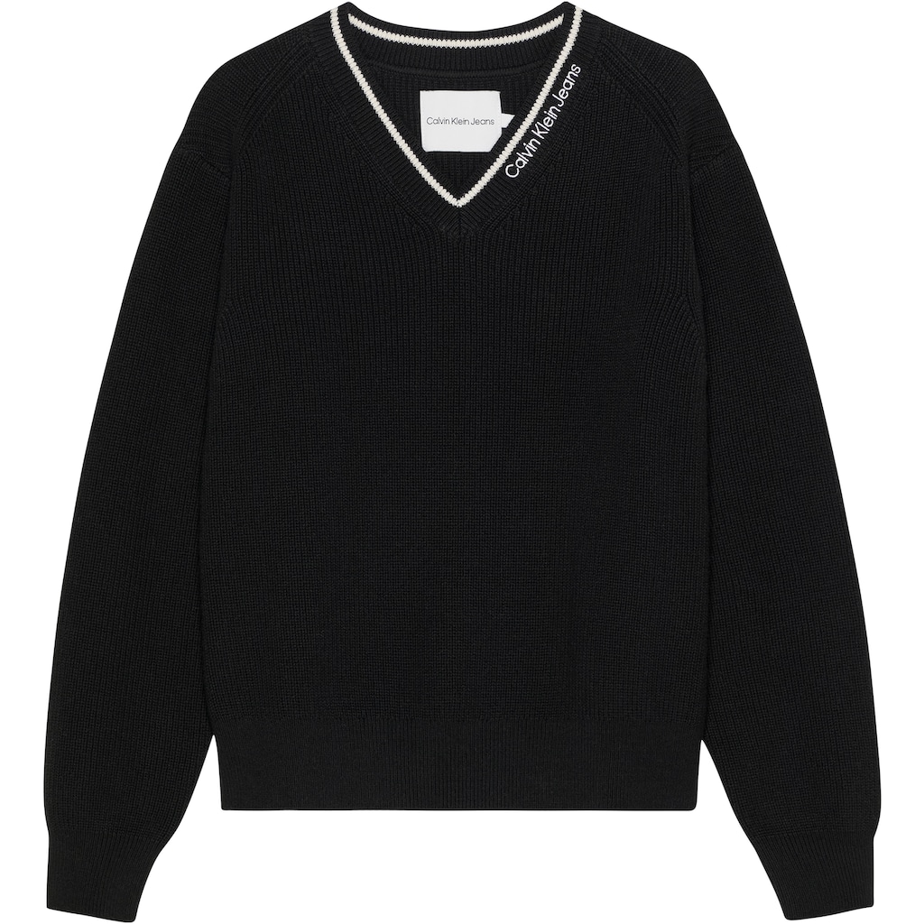 Calvin Klein Jeans V-Ausschnitt-Pullover »CEREMONY RELAXED SWEATER«