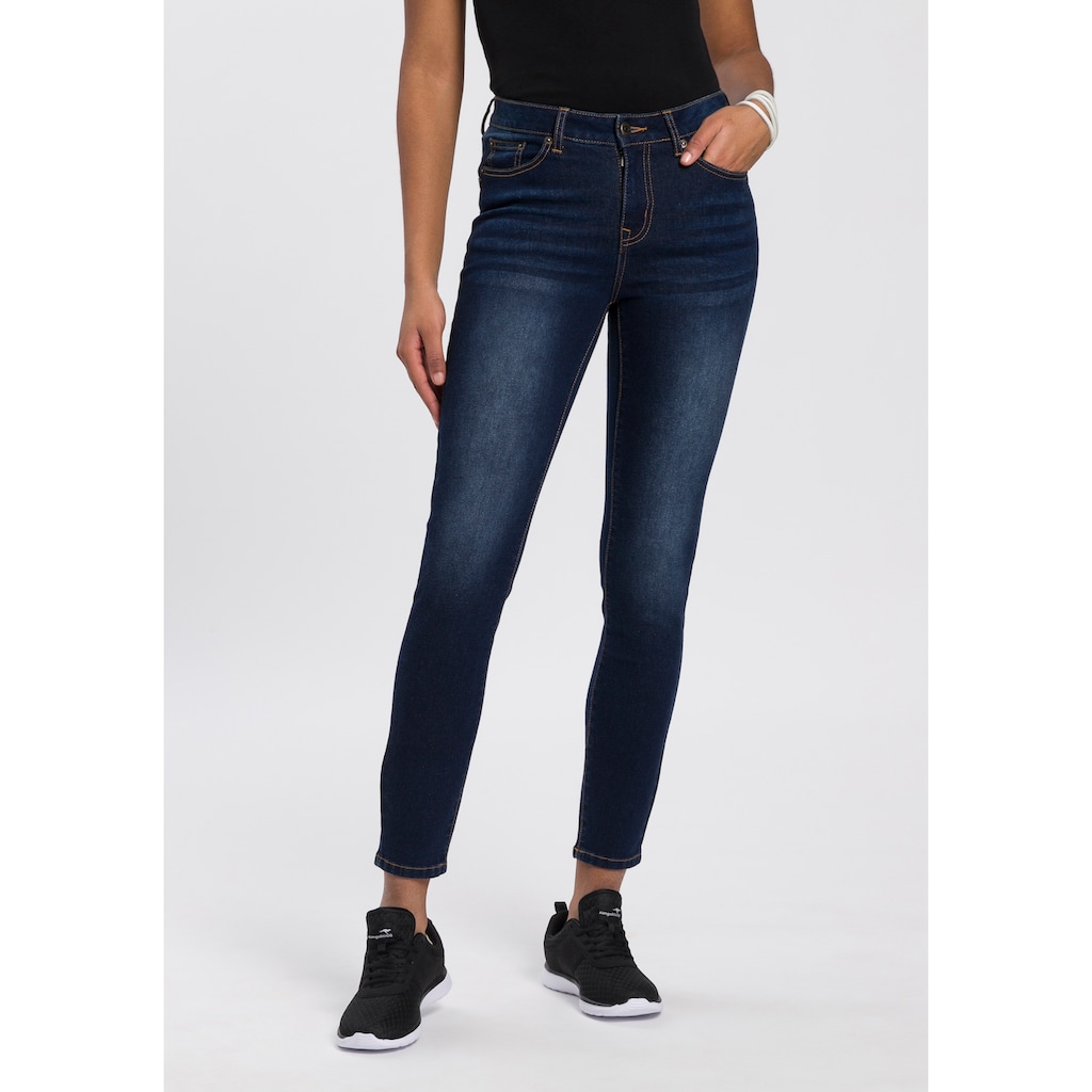 KangaROOS Slim-fit-Jeans »CROPPED HIGH WAIST SLIM FIT«, NEUE KOLLEKTION