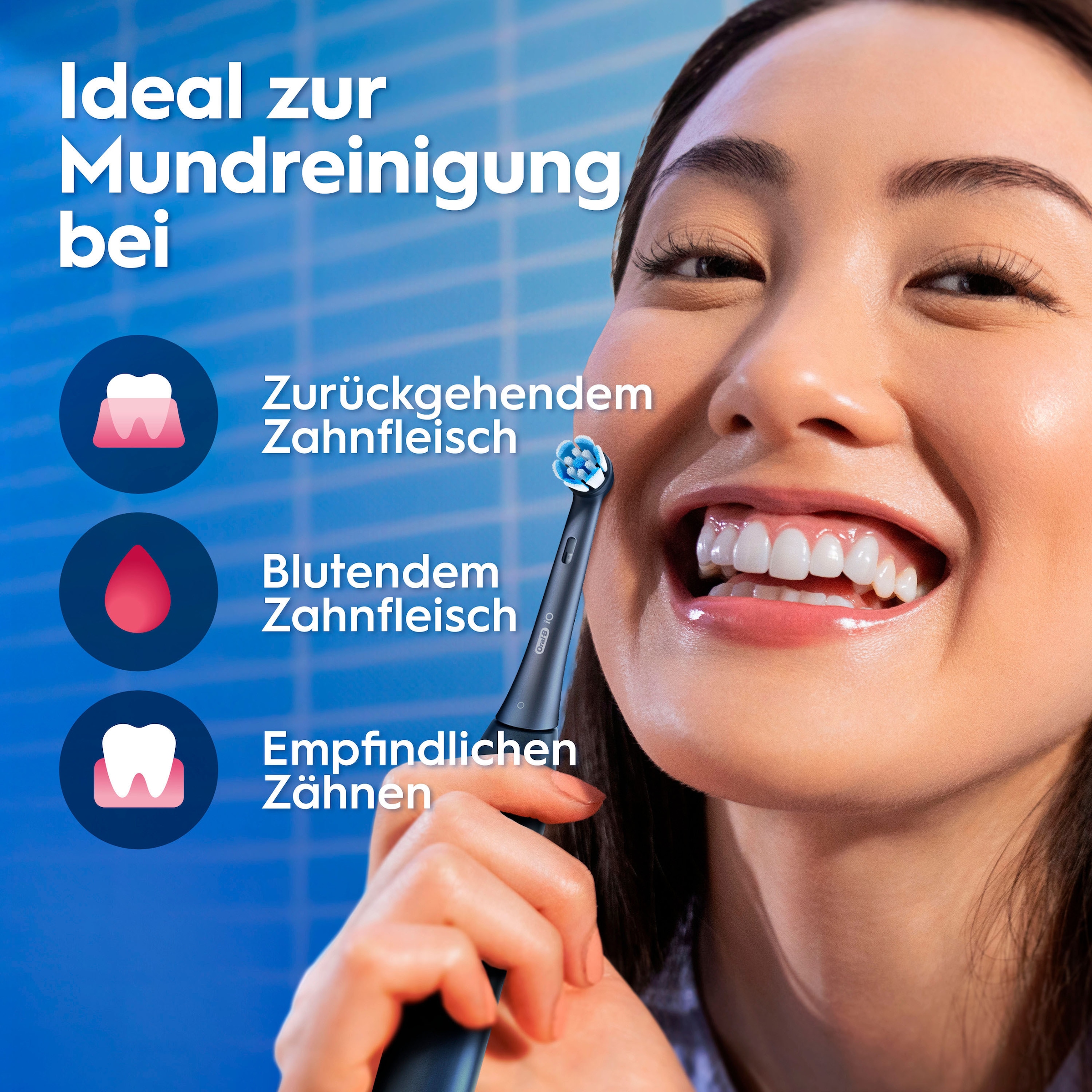 Oral-B Elektrische Zahnbürste »iO Series 3« 1 Stk. Aufsteckbürsten Magnet-Technologie