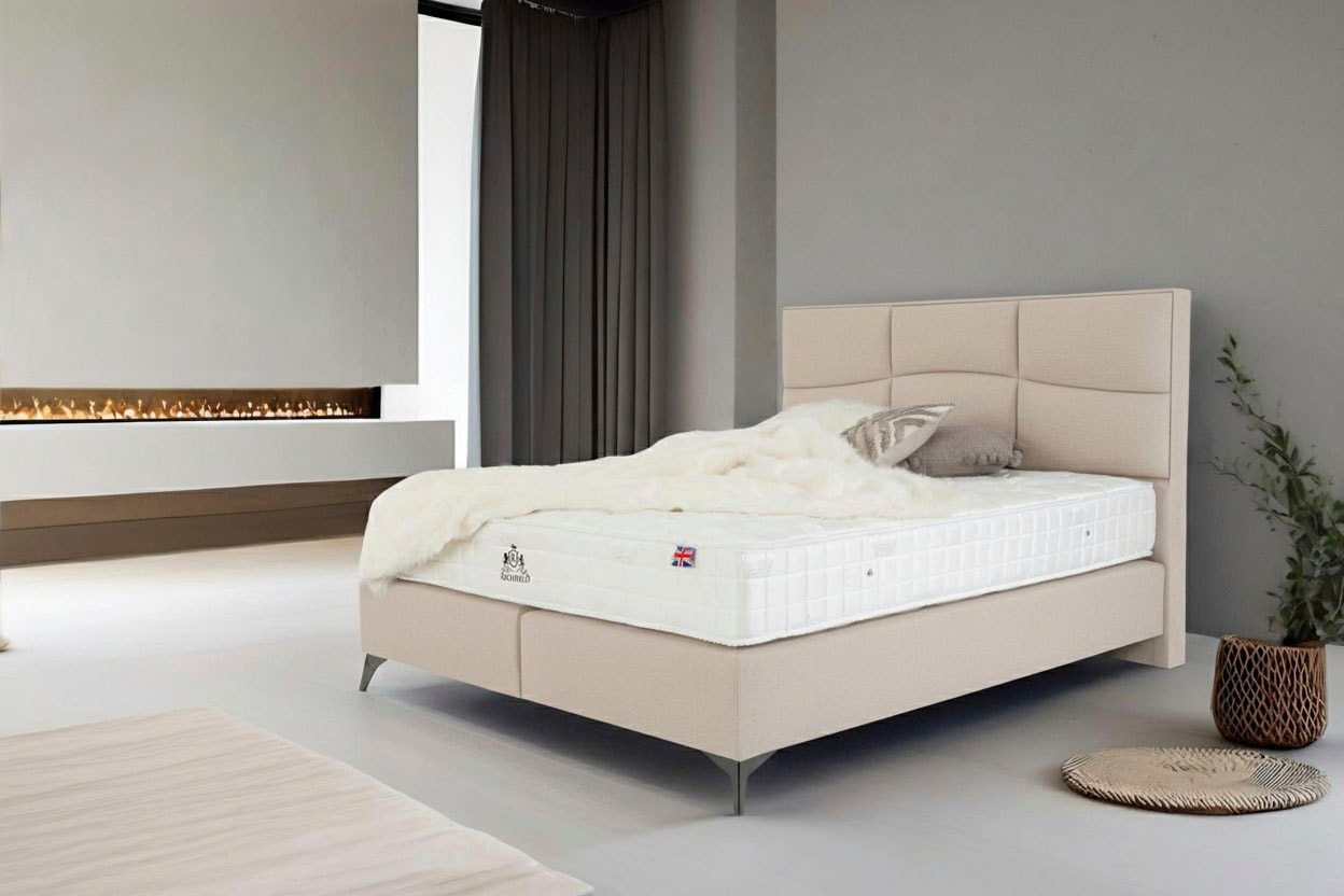 Home affaire Boxspringbett »Violette erhältlich in den Breite 160, 180 & 200cm« inkl. Topper und extra dicker Taschen-Federkernmatratze