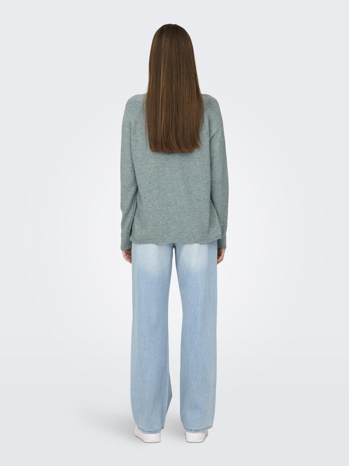 JDY Rundhalspullover »JDYMARCO L/S O-NECK SLIT PULL KNT NOOS«