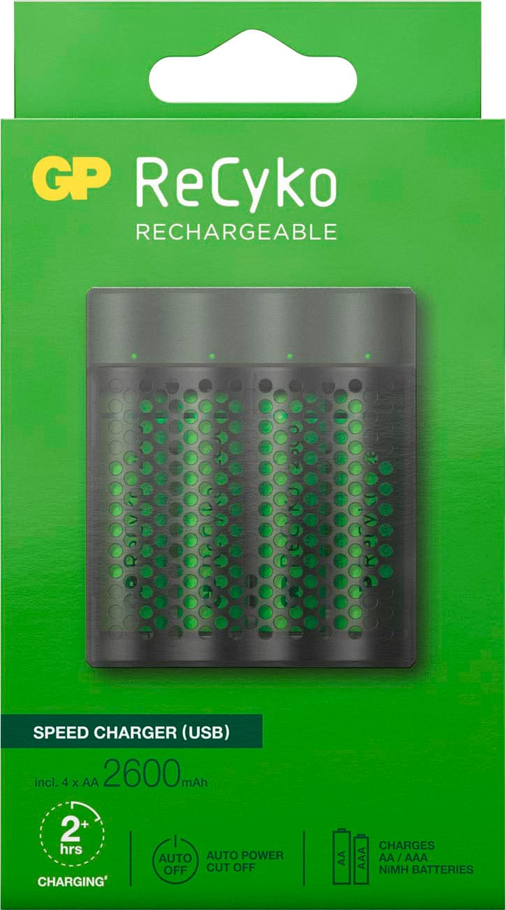 GP Batteries Batterie-Ladegerät »ReCyko Speed M451 4-fach NiMH mit 4 x AA 2600 mAh...
