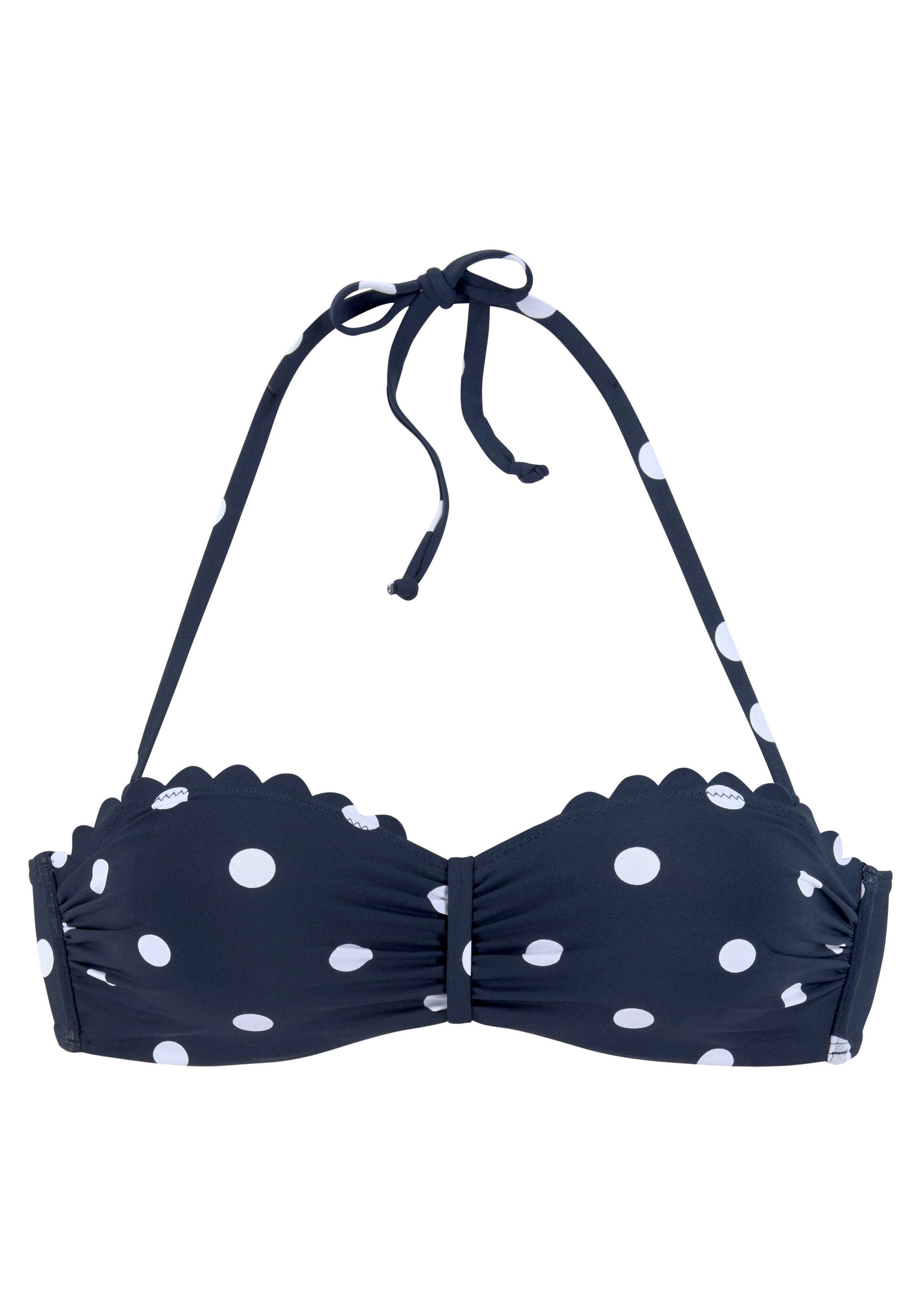 LASCANA Bügel-Bandeau-Bikini-Top »Jada«, mit Muschelkante