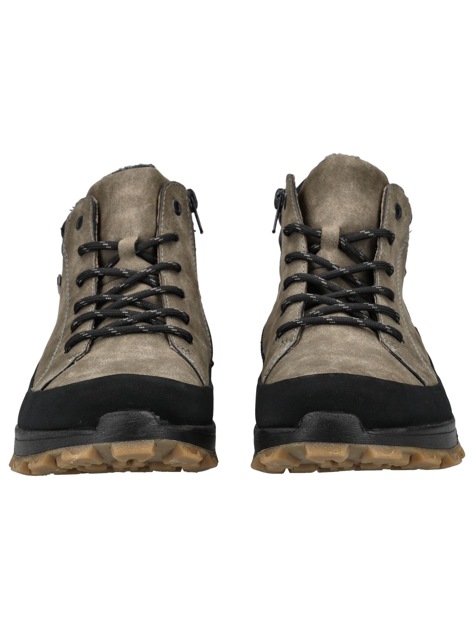Schnürstiefelette RIEKER "Rieker Stiefelette Lederimitat", Damen, Gr. 44, schwarz, braun, Lederimitat, Schuhe Schnürstiefelette 2