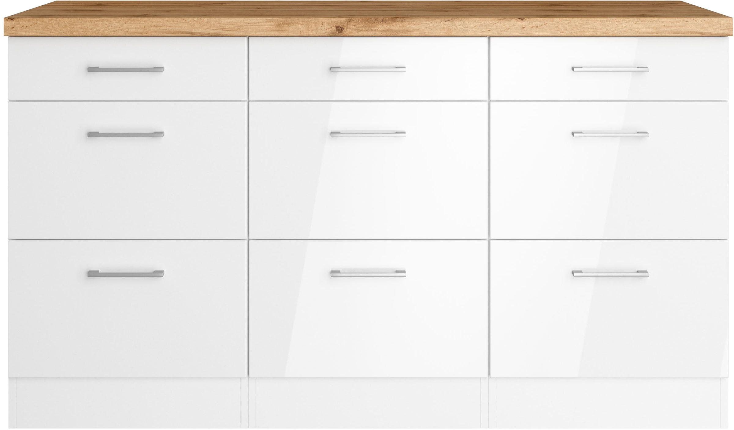 KOCHSTATION Unterschrank »KS-Milan« Auszugschrank 150 cm, matte oder hochglänzende Fronten