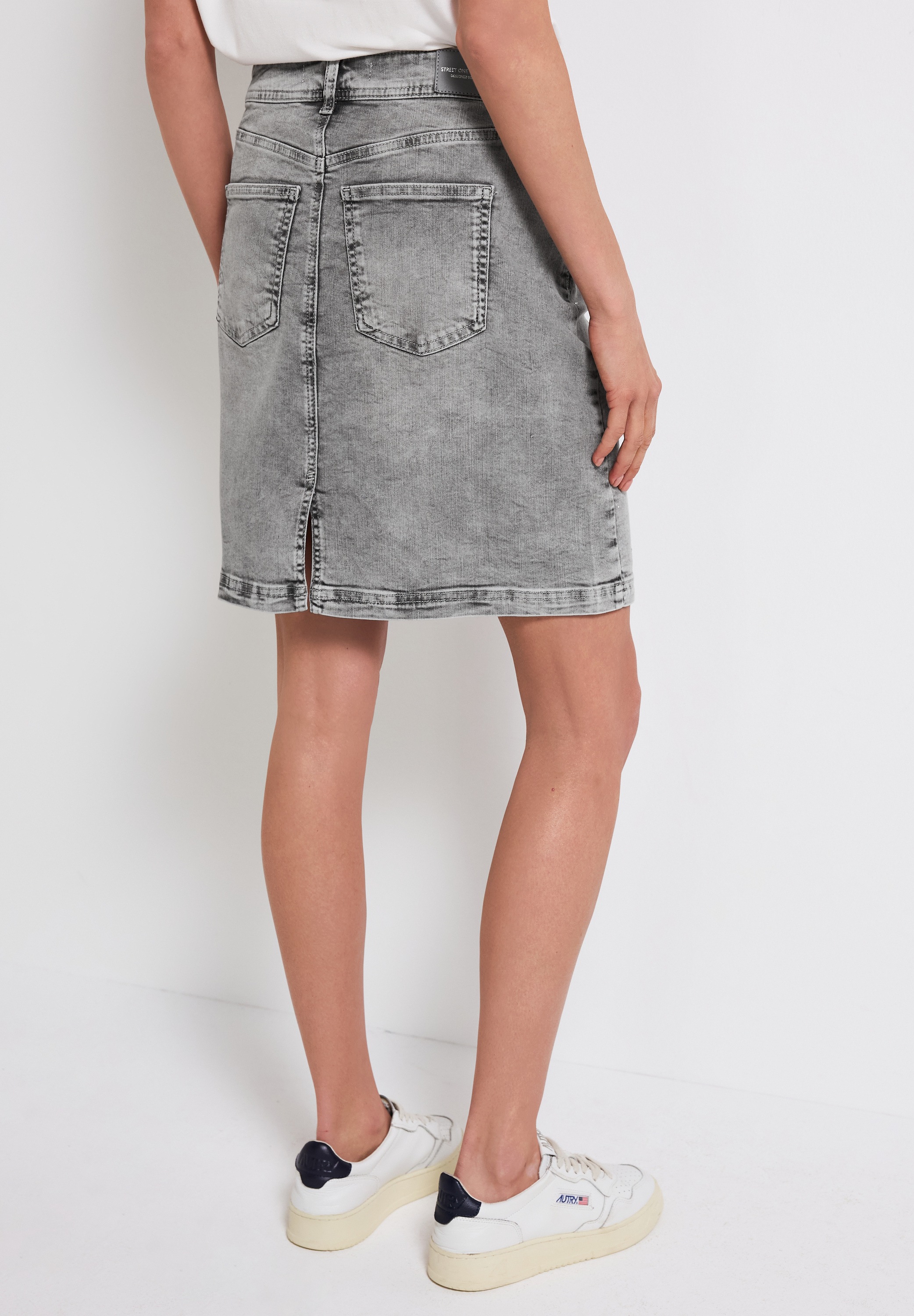 STREET ONE Jeansrock, mit Schmucksteinen günstig online kaufen