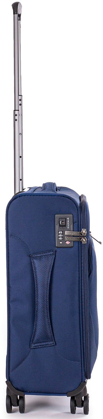 Stratic Weichgepäck-Trolley »Mix S, blue«, 4 Rollen, Handgepäck Reisekoffer Reisegepäck TSA-Zahlenschloss