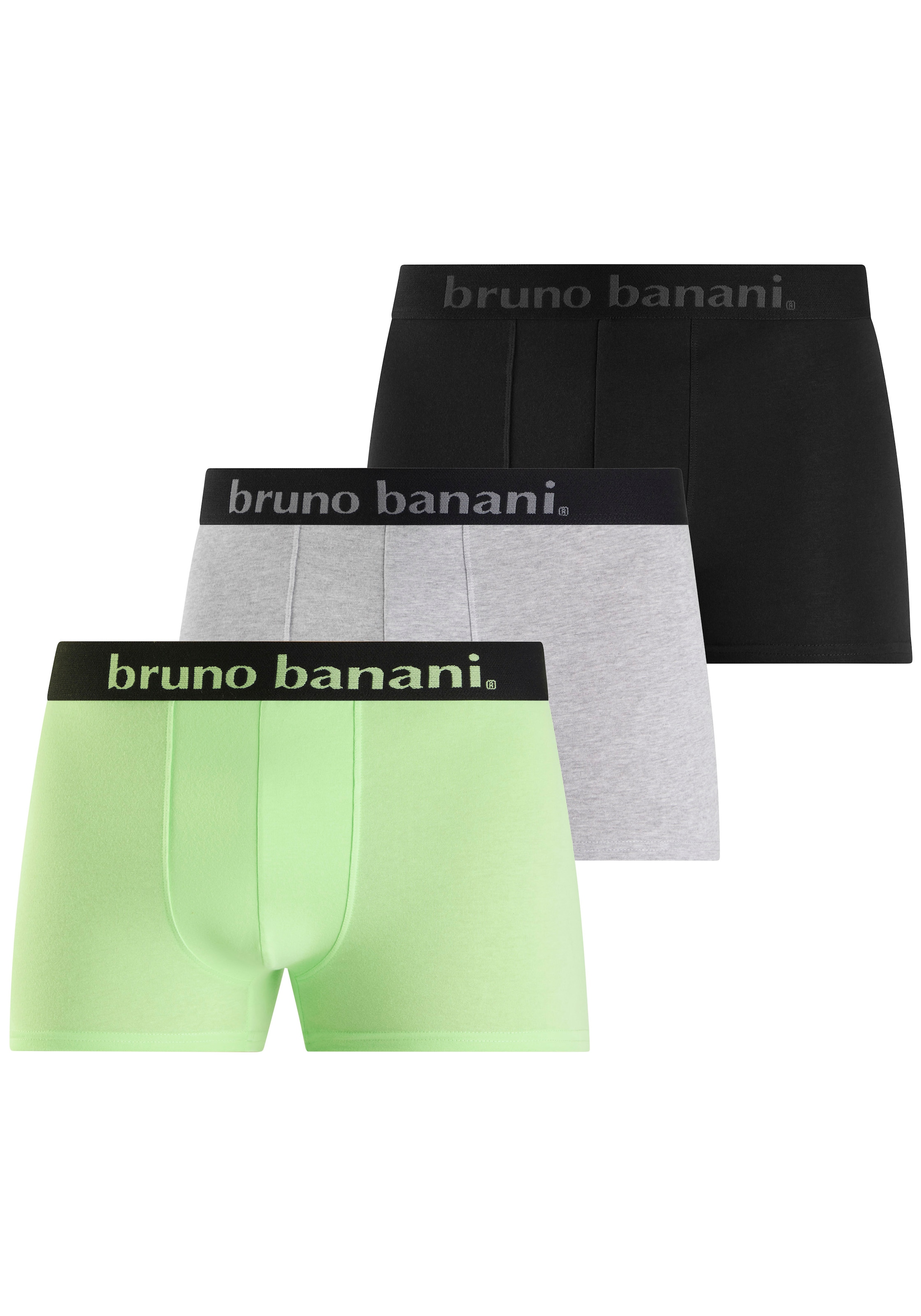 Bruno Banani Boxer, (3 St., Packung), mit breitem Logo-Webbund günstig online kaufen