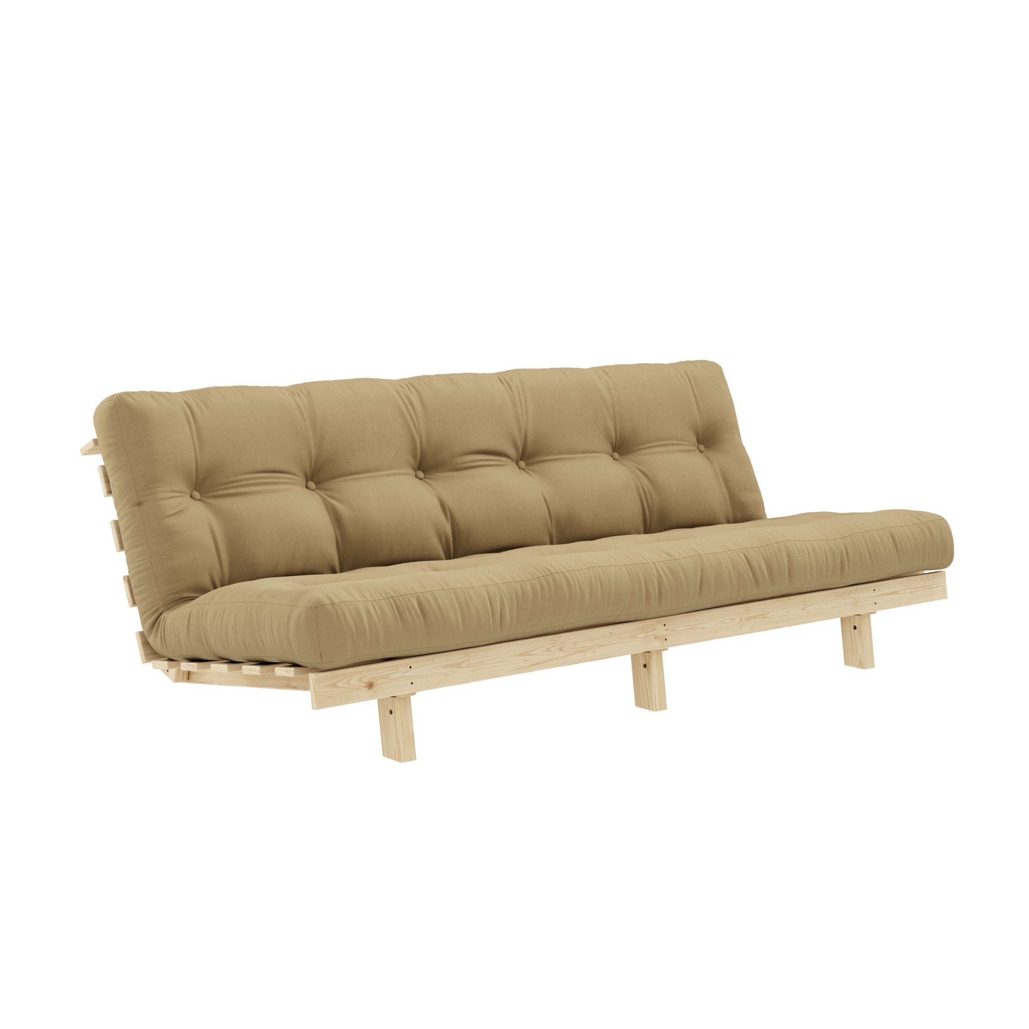 Karup Design Schlafsofa »Lean 200 Schlafsofa, Gästebett, Sofa mit Futonmatratze«, (2 St.), Inkl. Futonmatratze, Liegefläche 130x200 cm, FSC® zertifizierte Kiefer