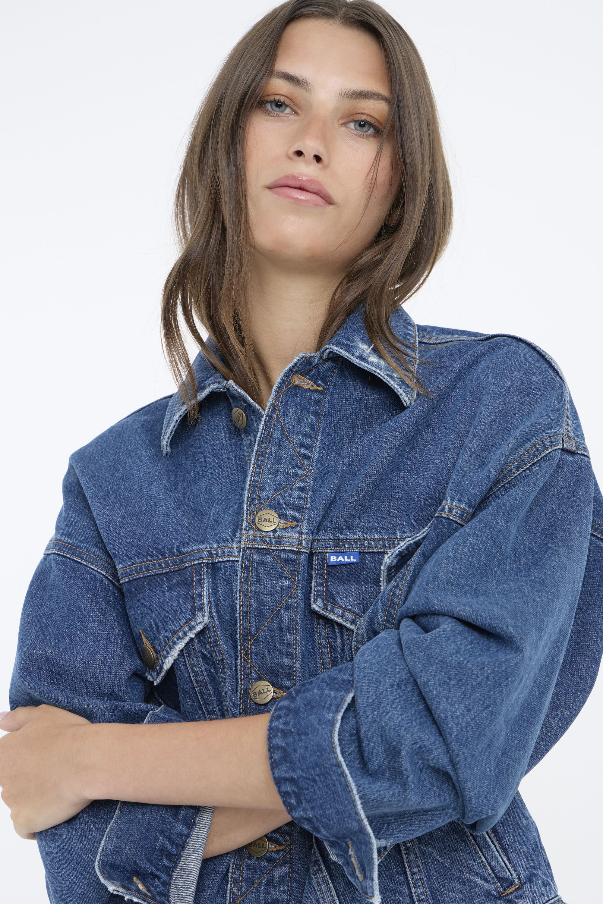 BALL Jeansjacke »Jeansjacke BASERRE DENIM«, ohne Kapuze
