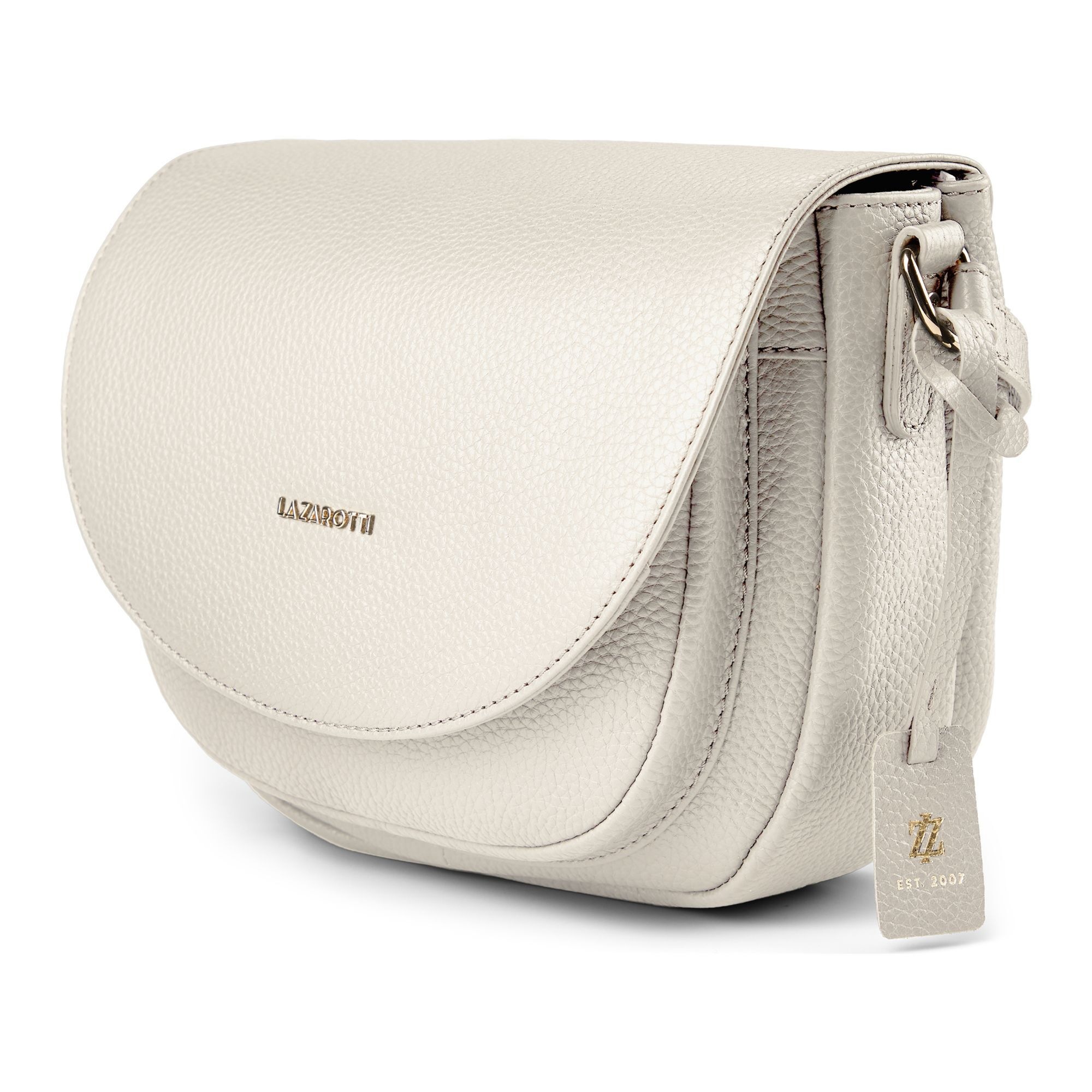Lazarotti Umhängetasche »Bologna Leather Umhängetasche Leder 25.5 cm«