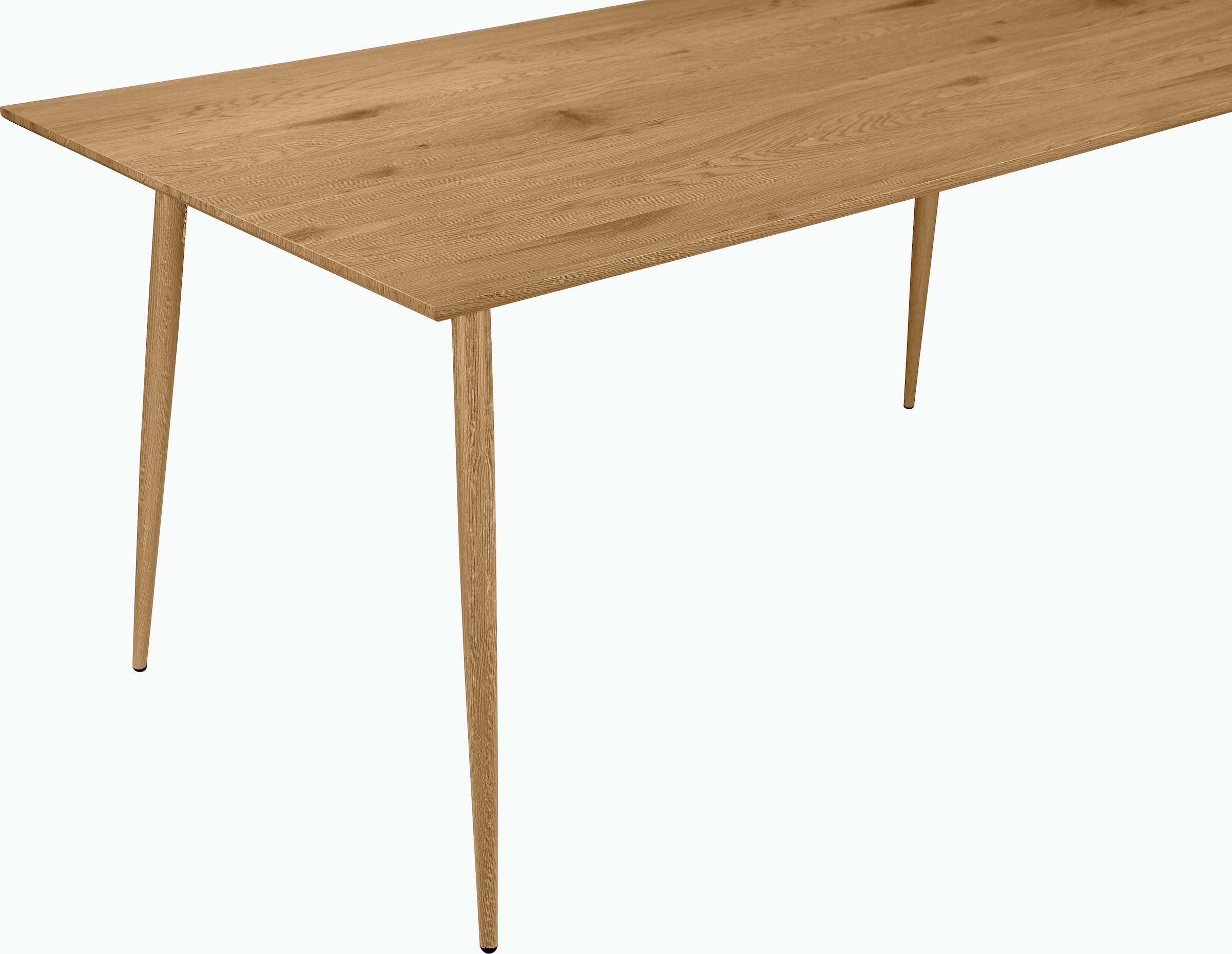 Leonique Essgruppe »Eadwine, TOPSELLER! Tisch plus 4 Stühle, Sitzgruppe«, (Set, 5 tlg., Esstisch plus 4 Esszimmerstühle), bestehend aus Esstisch 160 cm und 4 Esszimmerstühlen, Polsterstühlen