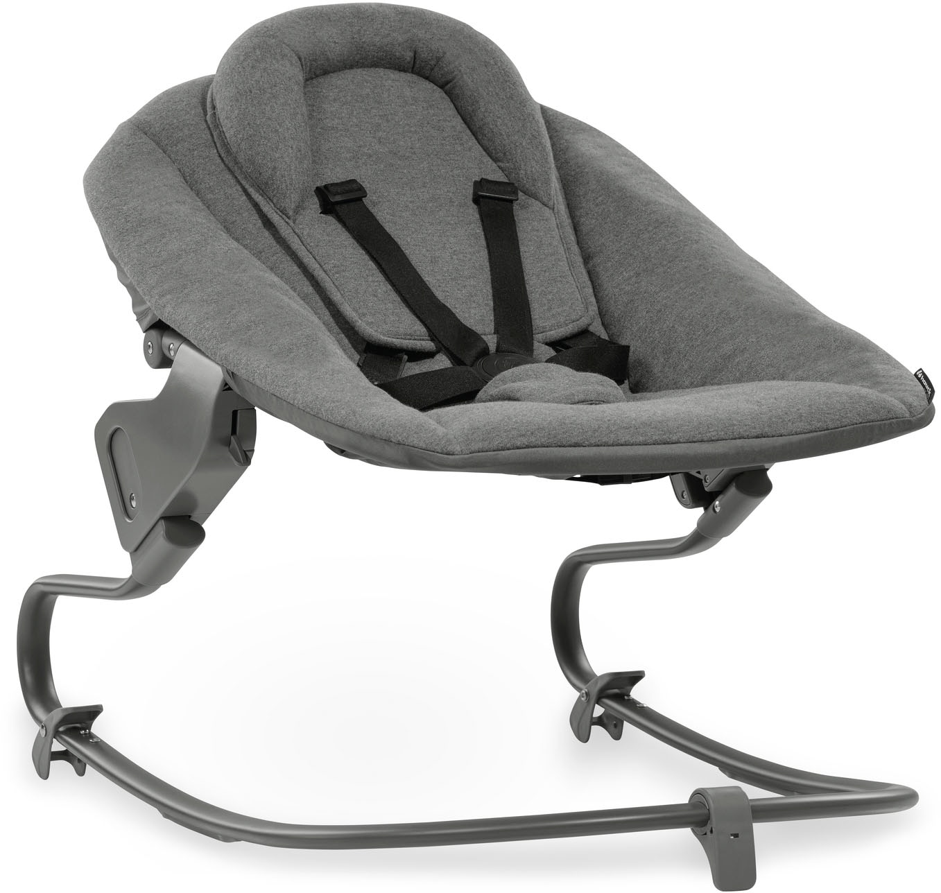 Hauck Babywippe »Alpha Bouncer Premium, Dark Grey«, bis 9 kg, für Neugeborene mit Wippgestell, für Hochstuhl Alpha+ und Beta+