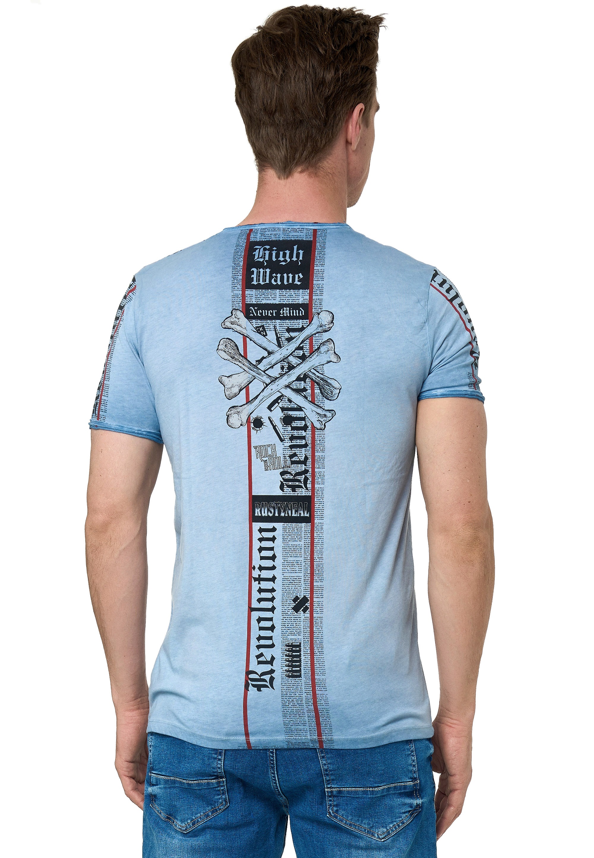 Rusty Neal T-Shirt im verwaschenen Look