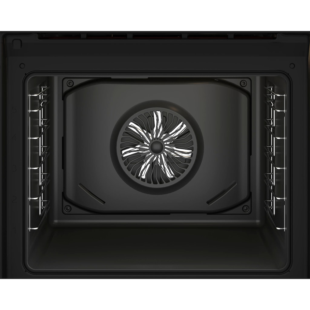 BEKO Backofen-Set »BBSM12340X«, BBSM12340X, mit Teleskopauszug nachrüstbar, Simple Steam Reinigungsfunktion