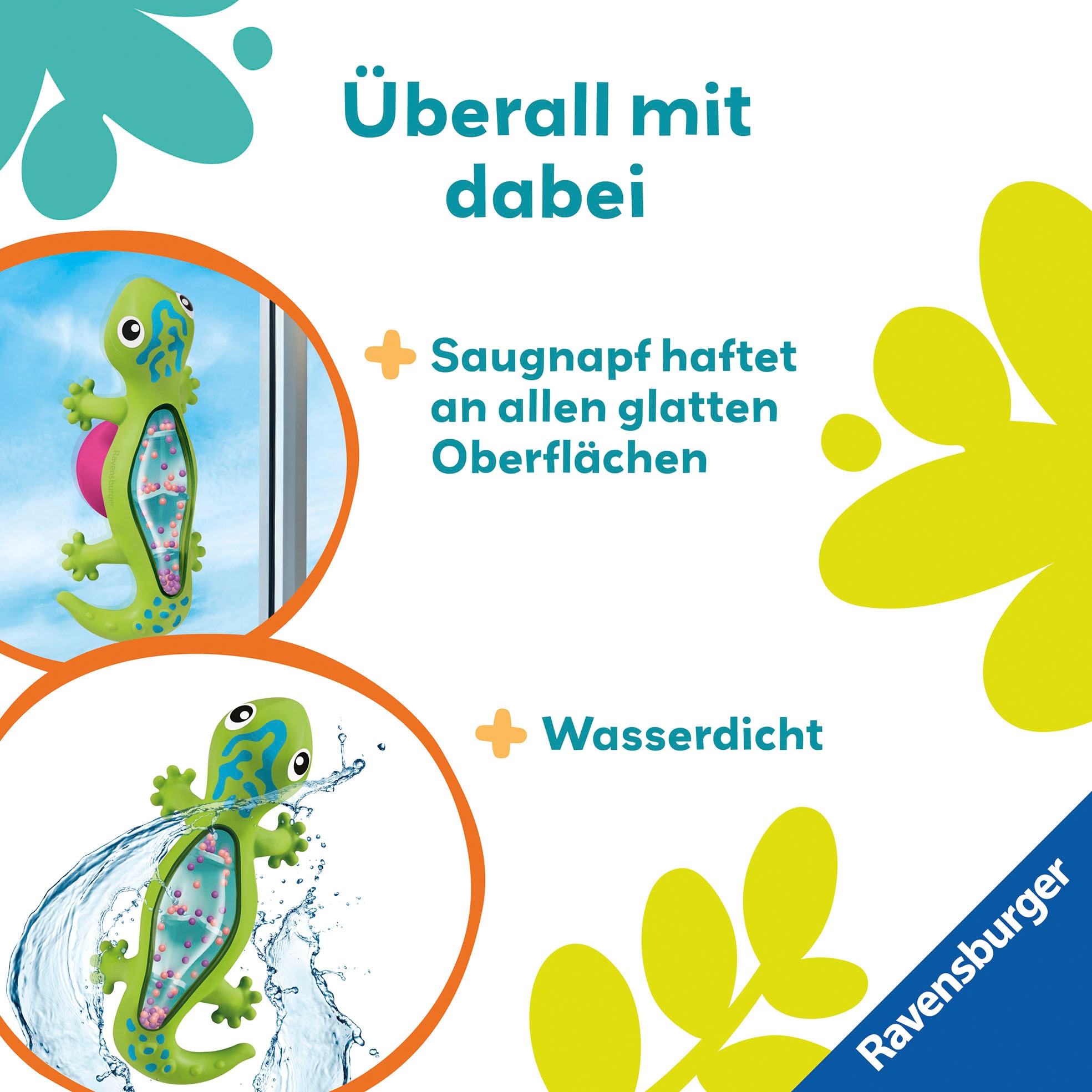 Ravensburger Rassel »Play+ Regenmacher: Gecko«