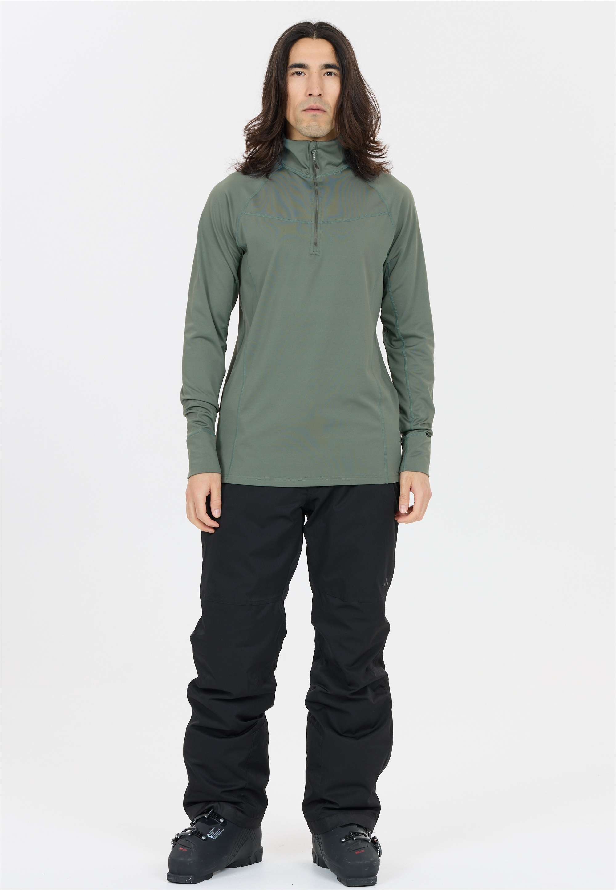 WHISTLER Langarmshirt »Baggio«, (1 tlg.), mit hochabschließendem Kragen