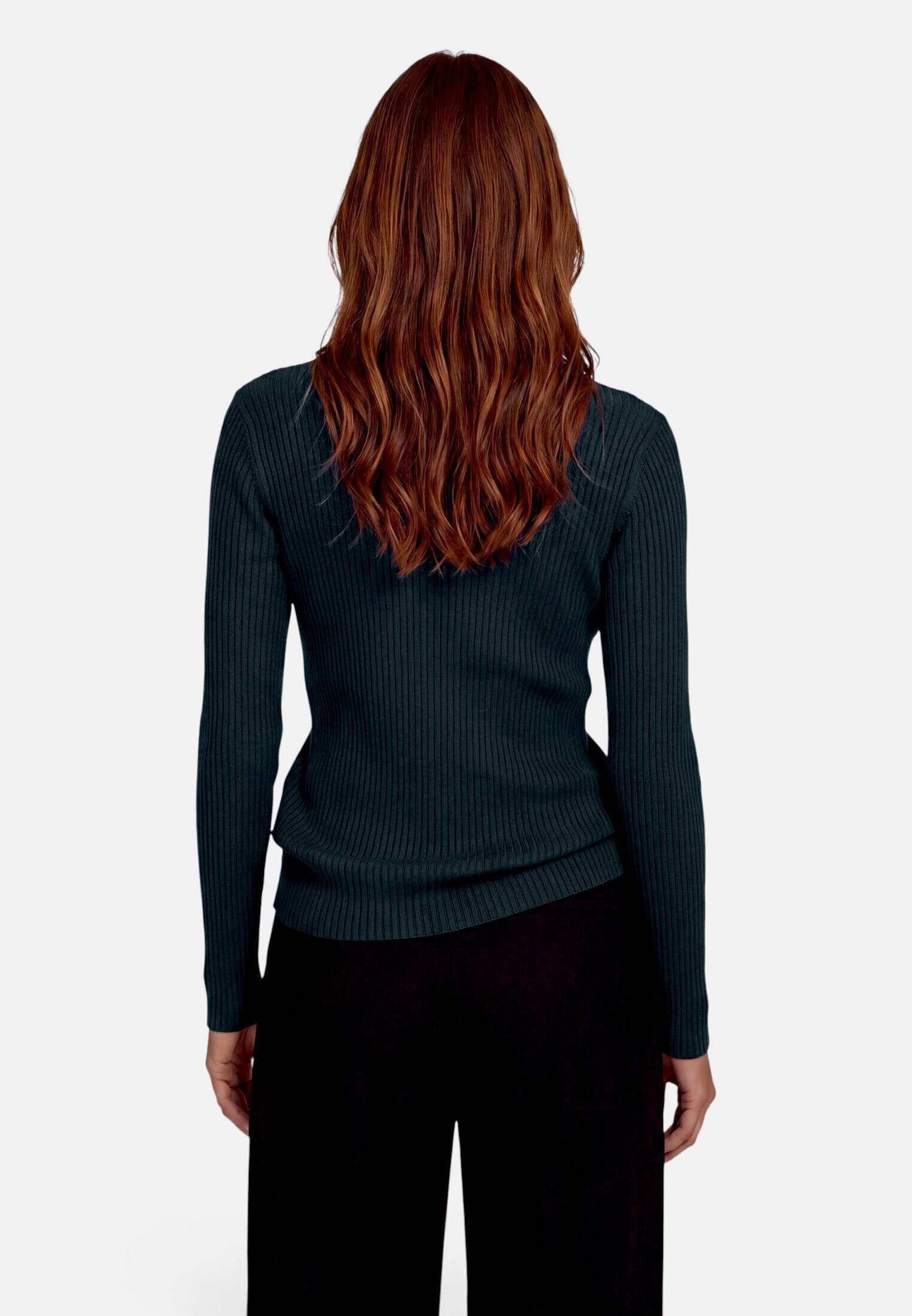 Zero Strickpullover »Damen mit Stehkragen« 1 Gerippt