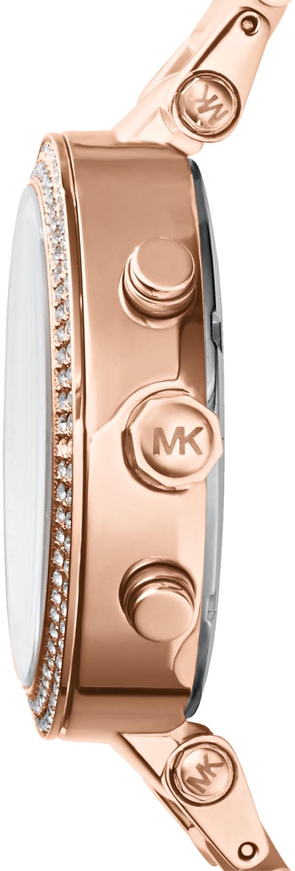 MICHAEL KORS Chronograph »PARKER, MK5896«, Quarzuhr, Armbanduhr, Damenuhr, Stoppfunktion, Datum, analog