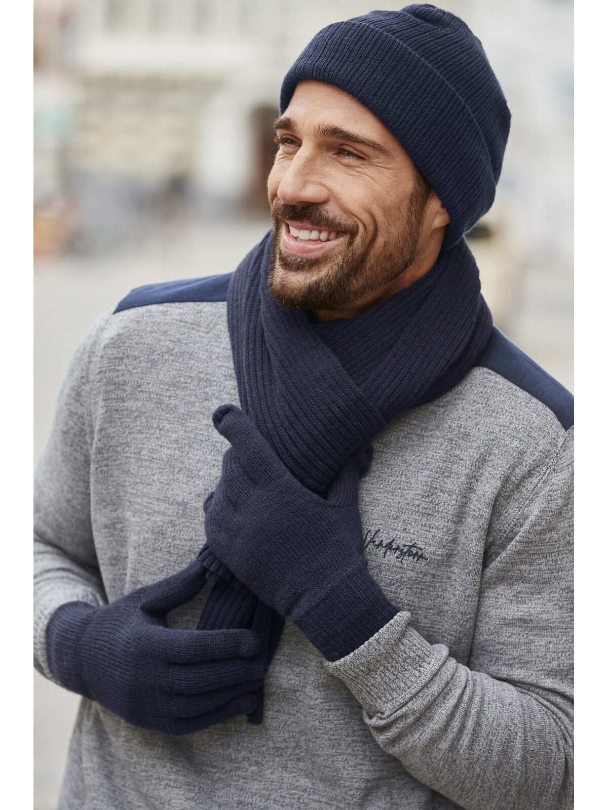 Jan Vanderstorm Strickhandschuhe "Handschuh BRYNJAR" günstig online kaufen