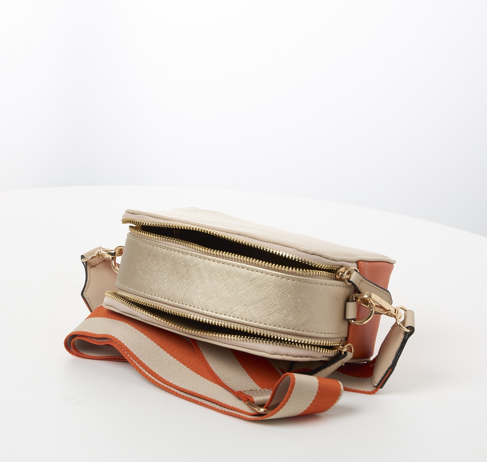 MARCO TOZZI Umhängetasche, Damen Henkeltasche, Schultertasche mit zwei Reißverschlussfächer