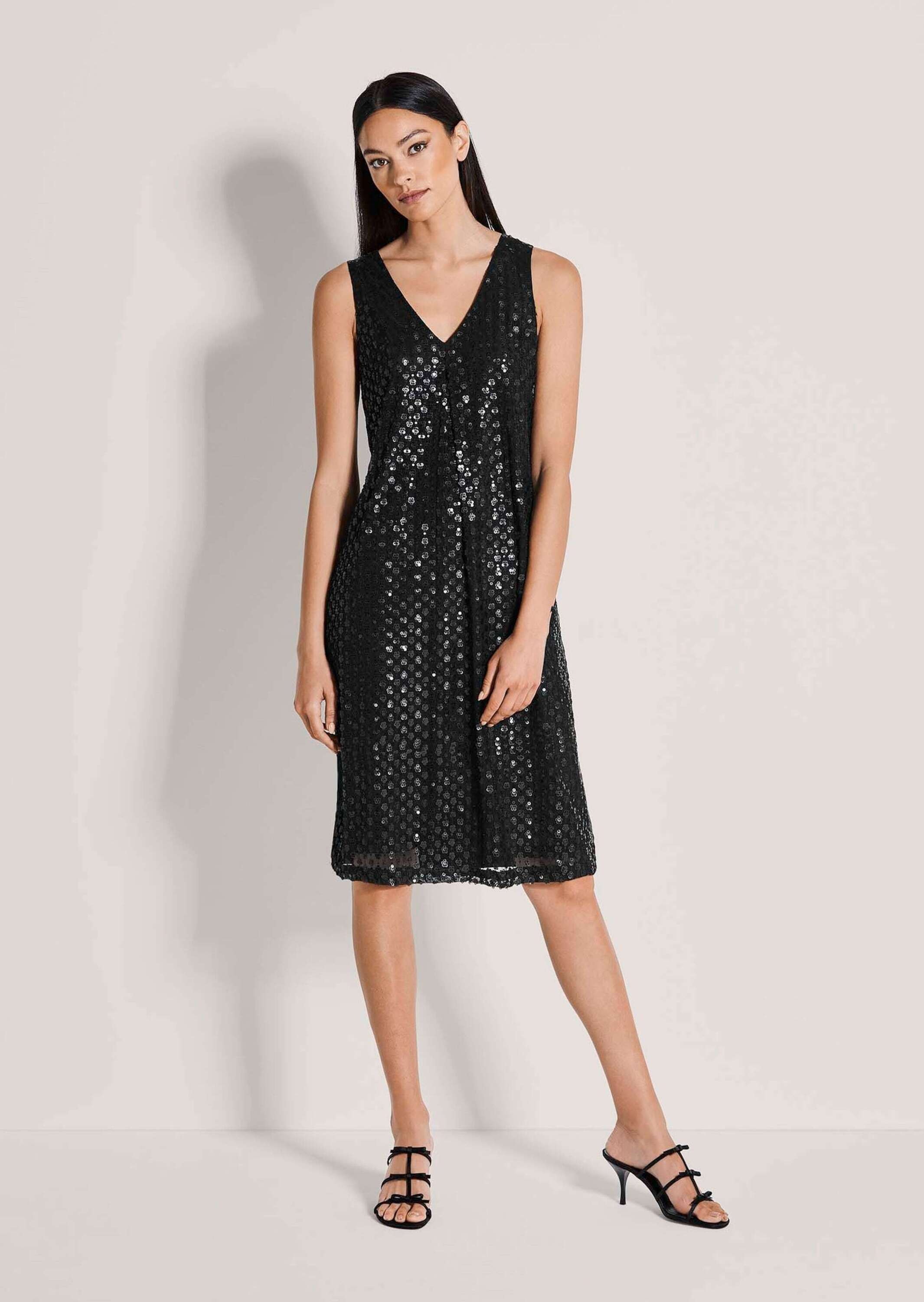 MADELEINE Sommerkleid "Paillettenkleid Partykleid mit V-Ausschnitt" günstig online kaufen