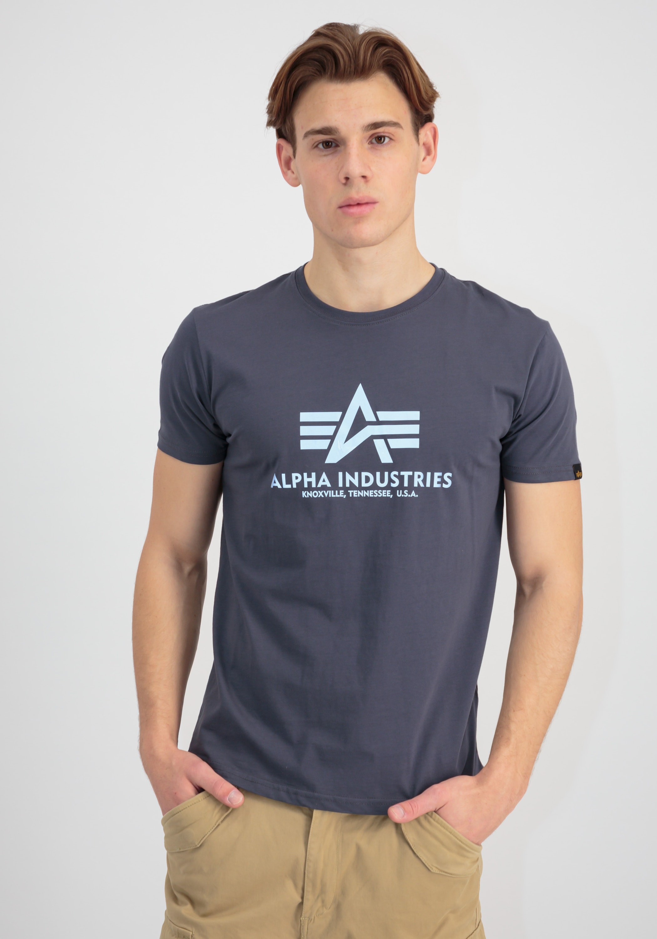 Alpha Industries T-Shirt »Basic T-Shirt Refl. Print T-Shirt«