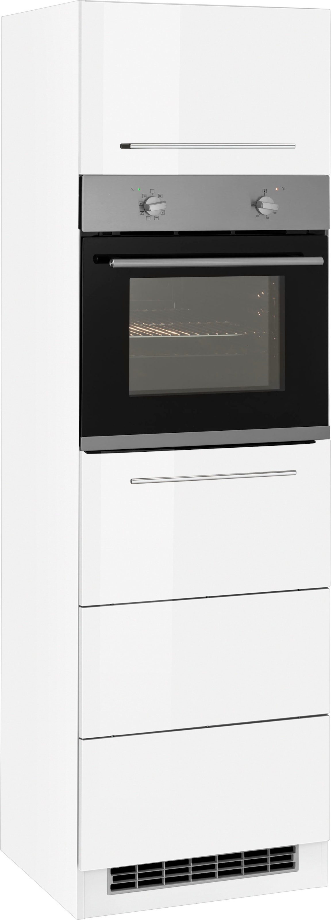 HELD MÖBEL Backofen/Kühlumbauschrank »Wien«, 60 cm breit, für autarken Backofen und Einbaukühlschrank