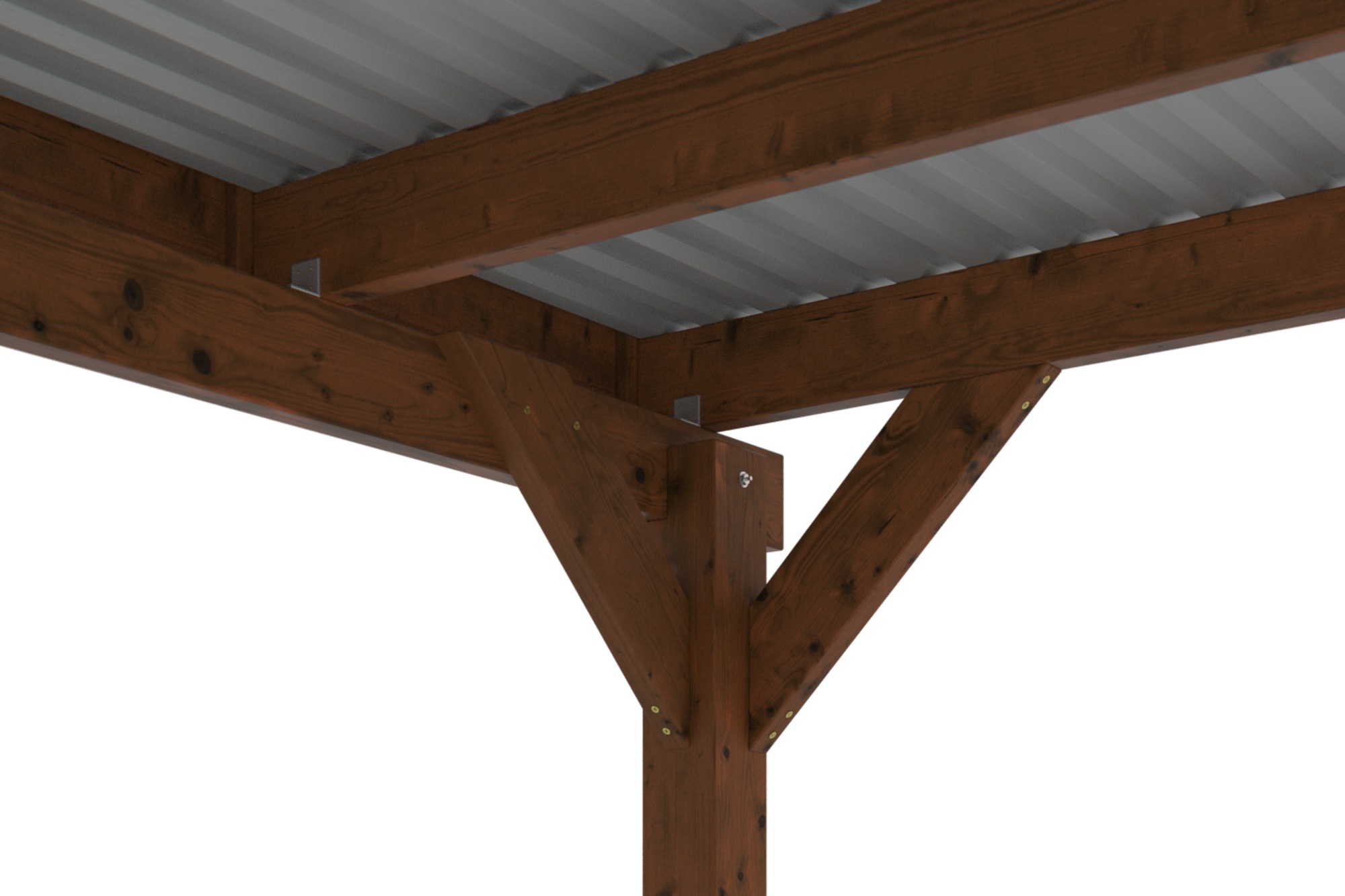 Skanholz Doppelcarport »Friesland Set 13«, Holz, 514 cm, Nussbaum
