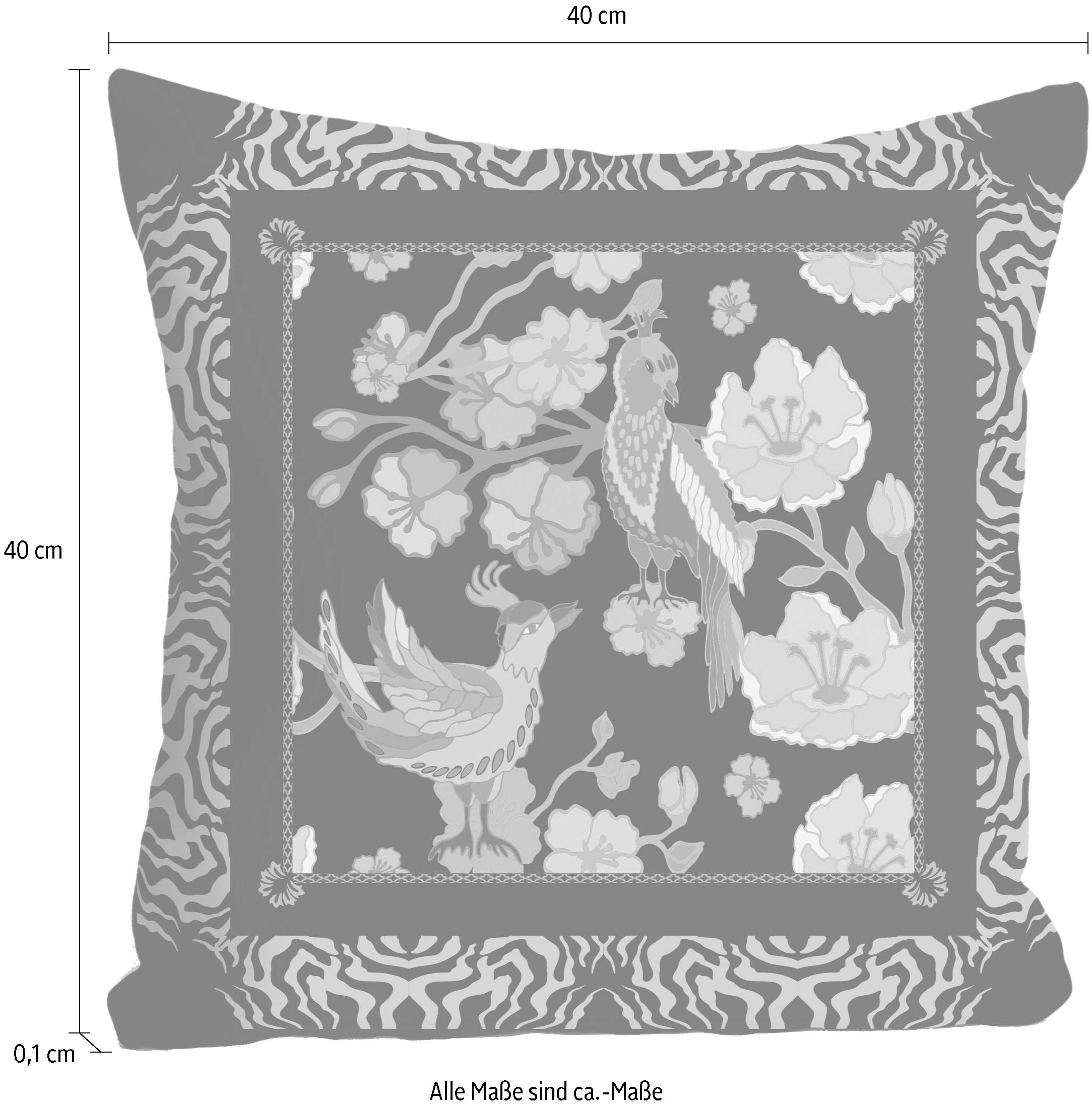 queence Dekokissen »»Vögel«,« Kissenhülle ohne Füllung, 1 Stück