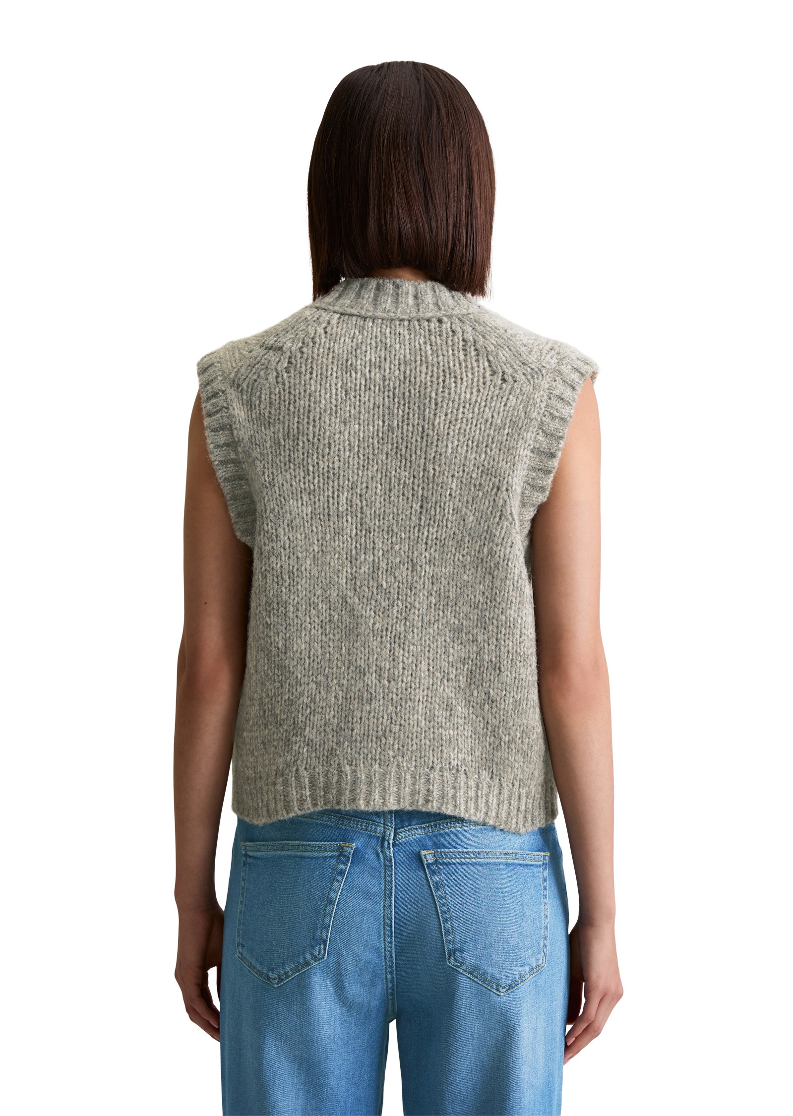 Marc O'Polo DENIM Strickweste »aus kuscheligem Schurwolle-Alpaka-Mix«