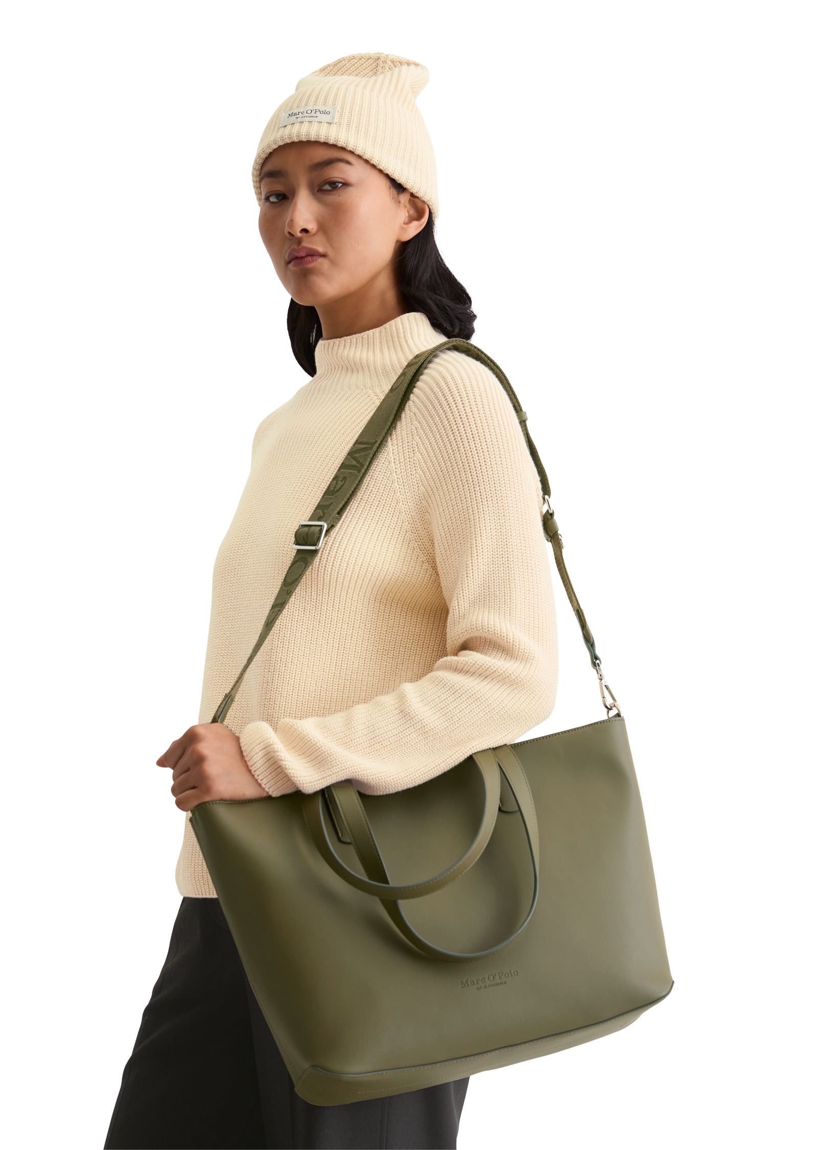 Marc O'Polo Shopper »aus einer Lederalternative aus recyceltem Polyester«