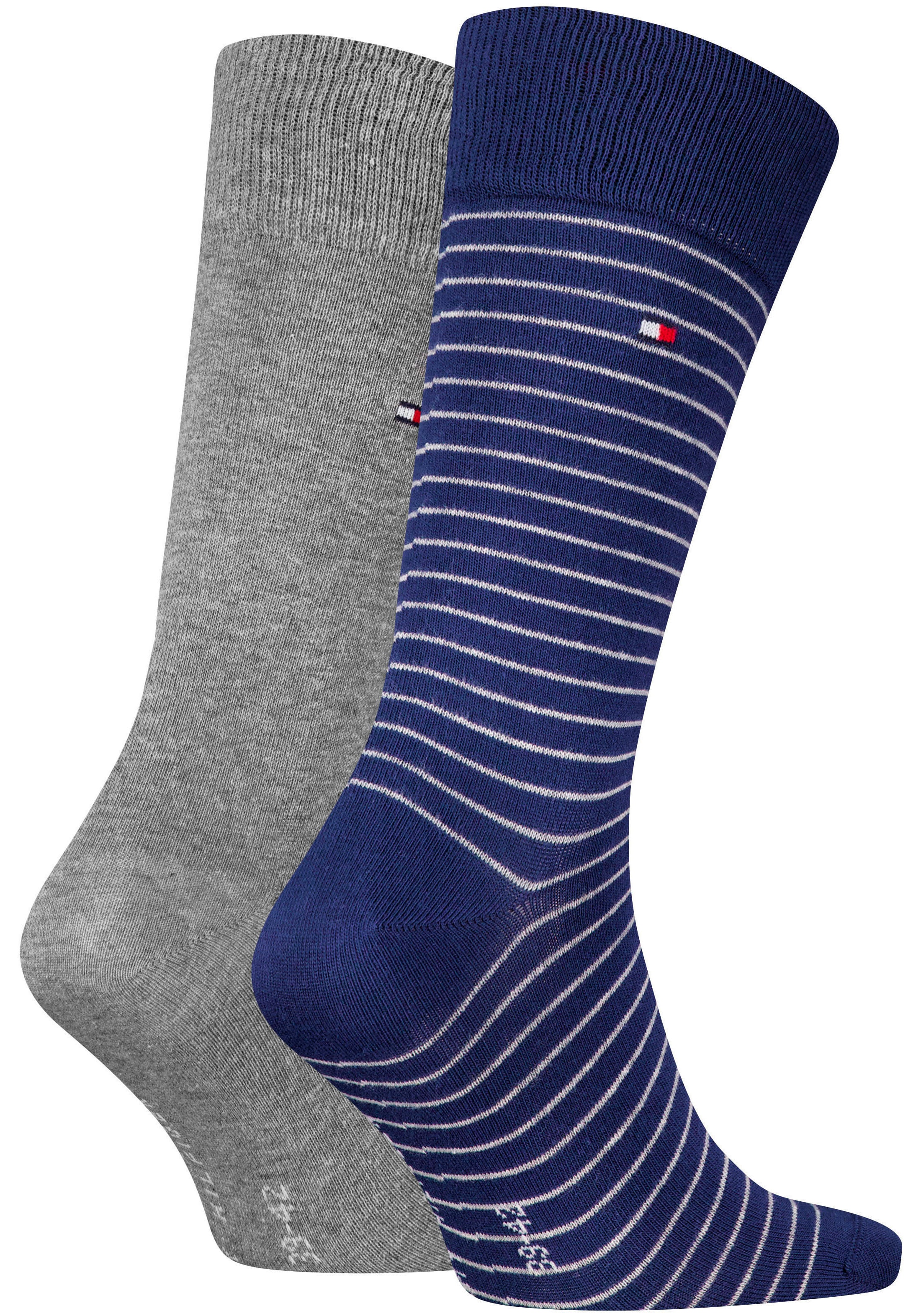 Tommy Hilfiger Socken "TH MEN SMALL STRIPE SOCK 2P", (2 Paar), mit diskrete günstig online kaufen