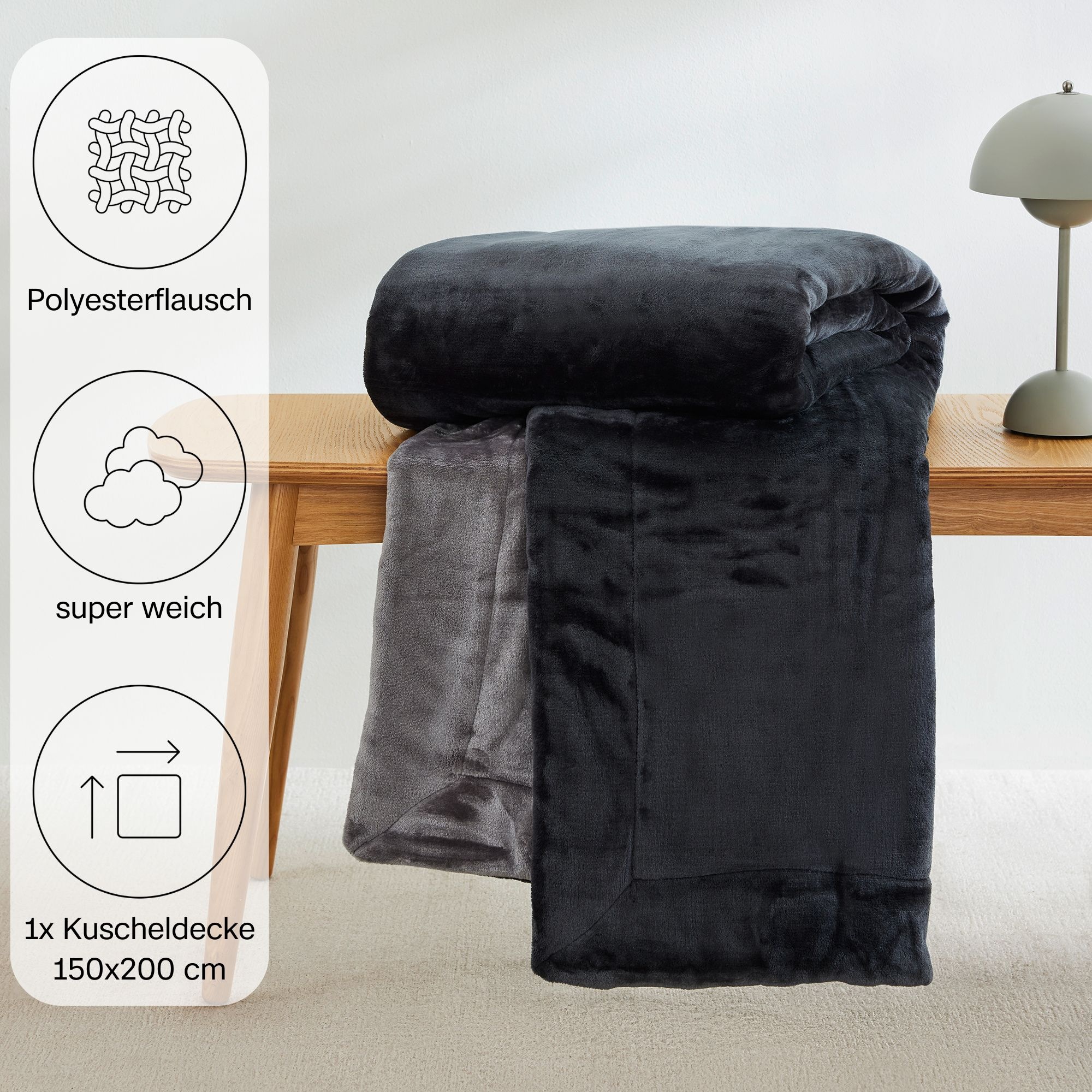 s.Oliver Wohndecke "Doublesoft, Kuscheldecke, Deal, Kissen geschenkt" Kusch günstig online kaufen