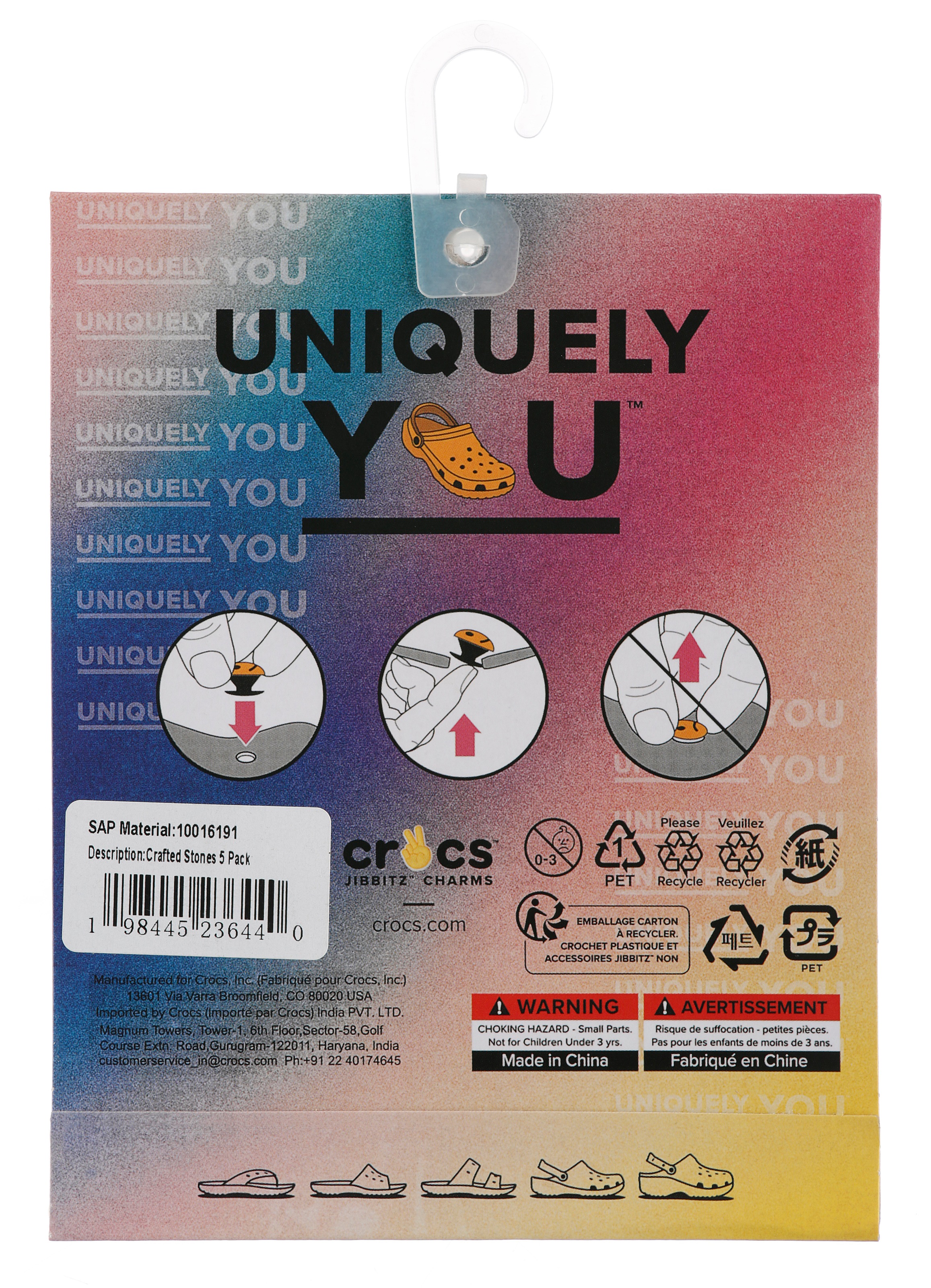 Crocs Schuhanstecker »Jibbitz™ Superman« Set, Kein Spielzeug. Nicht für Kinder unter 3 Jahren geeignet, 5 Stk. tlg. Superhelden Charmes, Anstecker für Crocs Schuhe