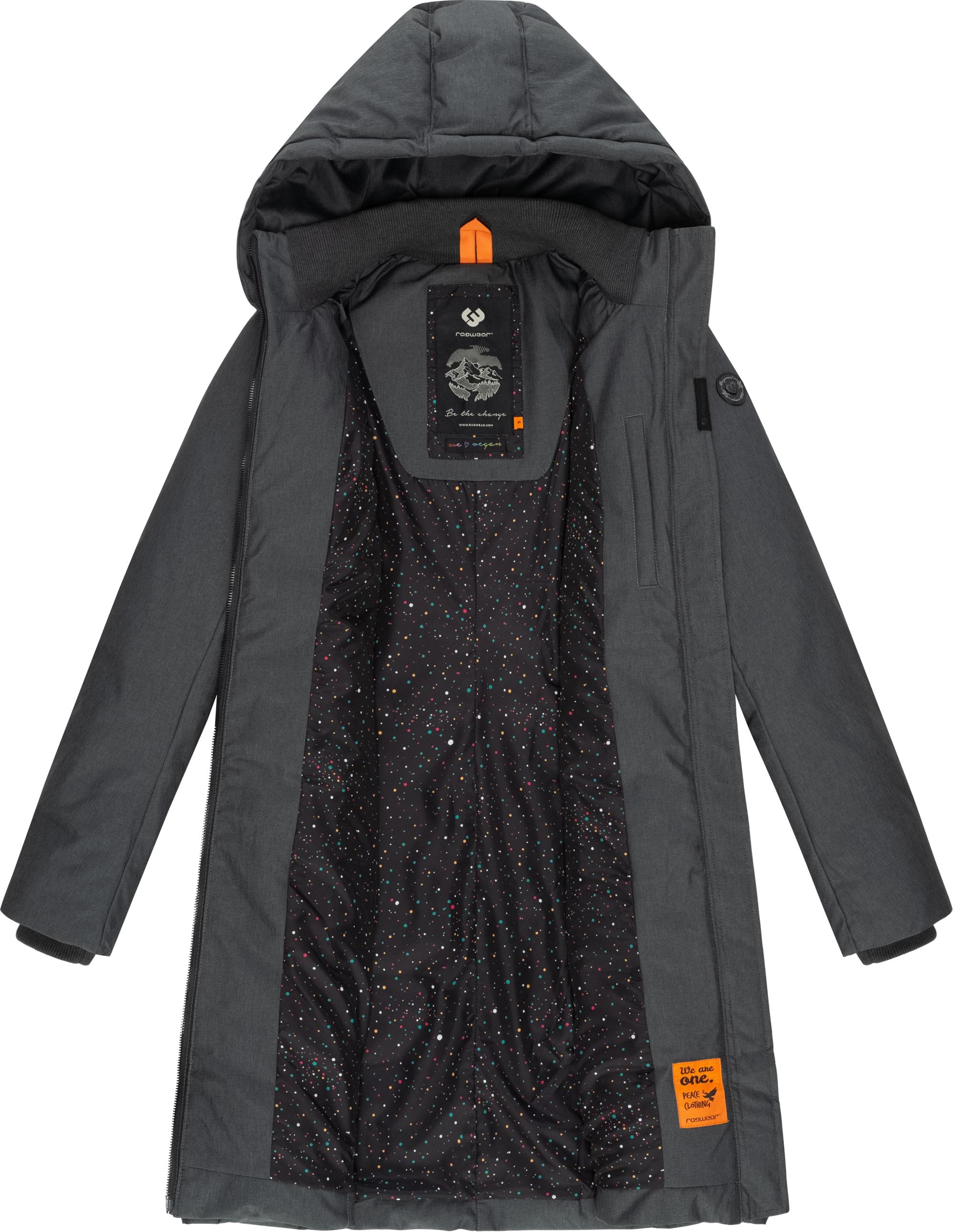 Ragwear Wintermantel »Amarri«, Wasserdichter Winterparka mit großer Kapuze