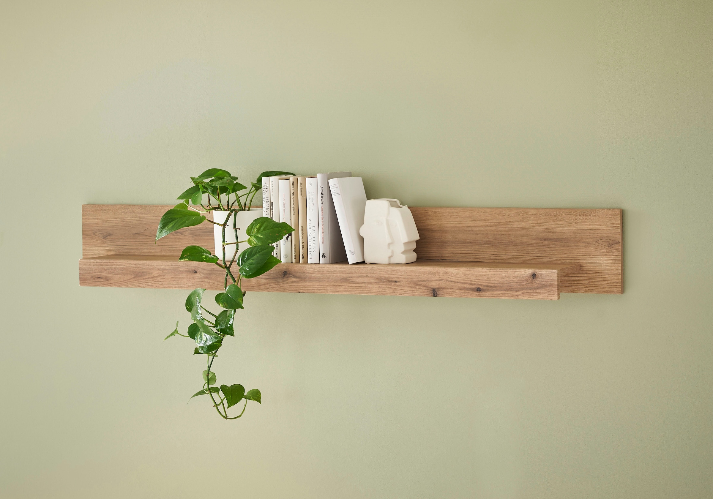 INOSIGN Wohnwand »Cantara, moderne Anbauwand, Wohnzimmer-Set, in Eiche Evoke oder Weiß«, (Set), enthält zwei Vitrinen, ein Sideboard und ein Wandboard