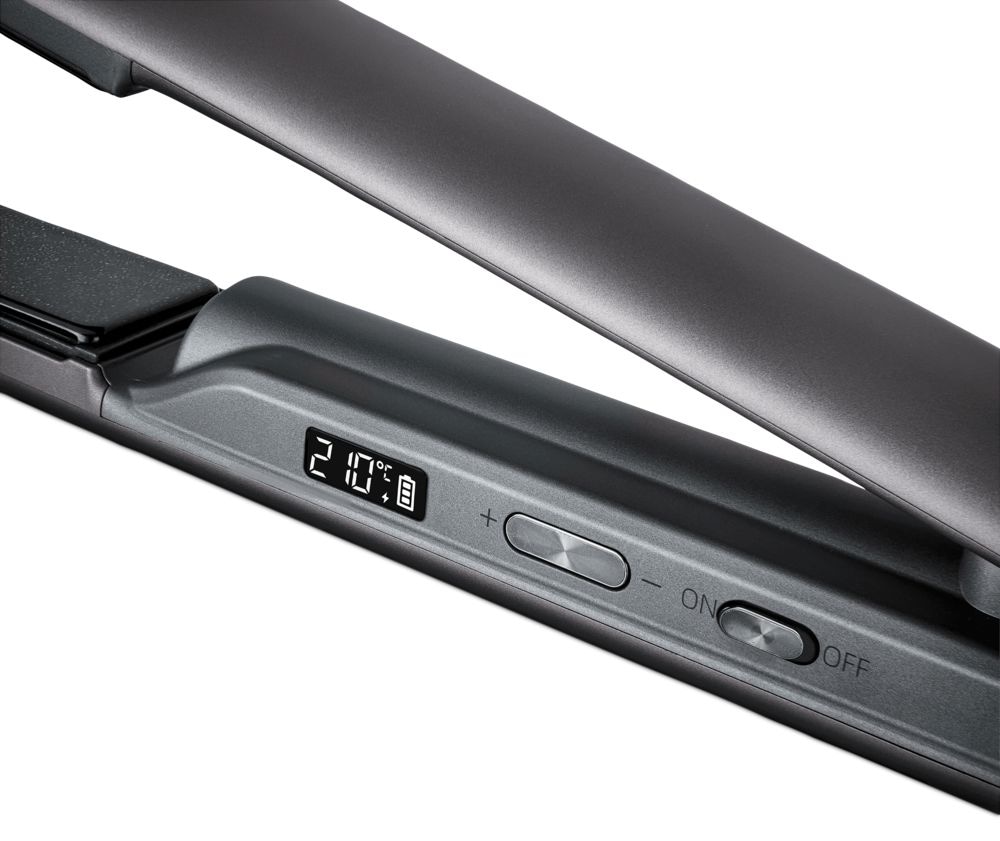 Medion® Glätteisen »HS2 (MD19865)«, Keramik-Turmalin, kabellos nutzbar, Flexible Styling-Platten, 5 regelbare Hitzestufen